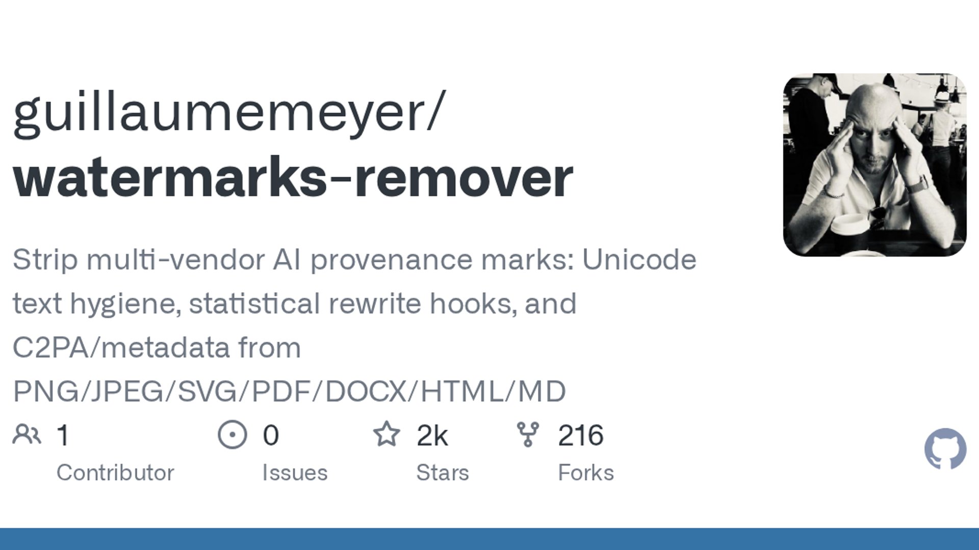 watermarks-remover targets AI provenance marks