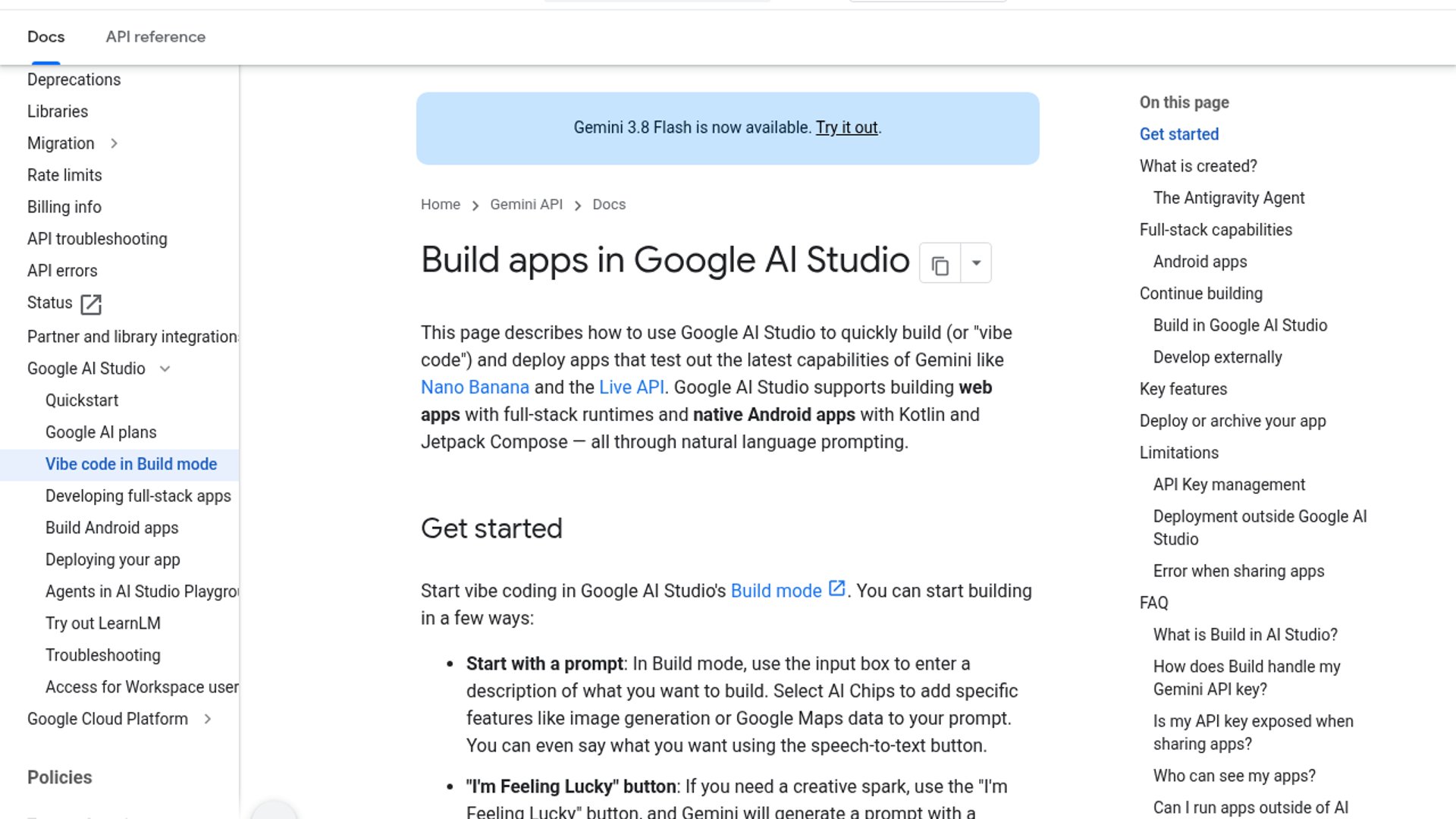 Google AI Studio Tests Ultra Build Mode