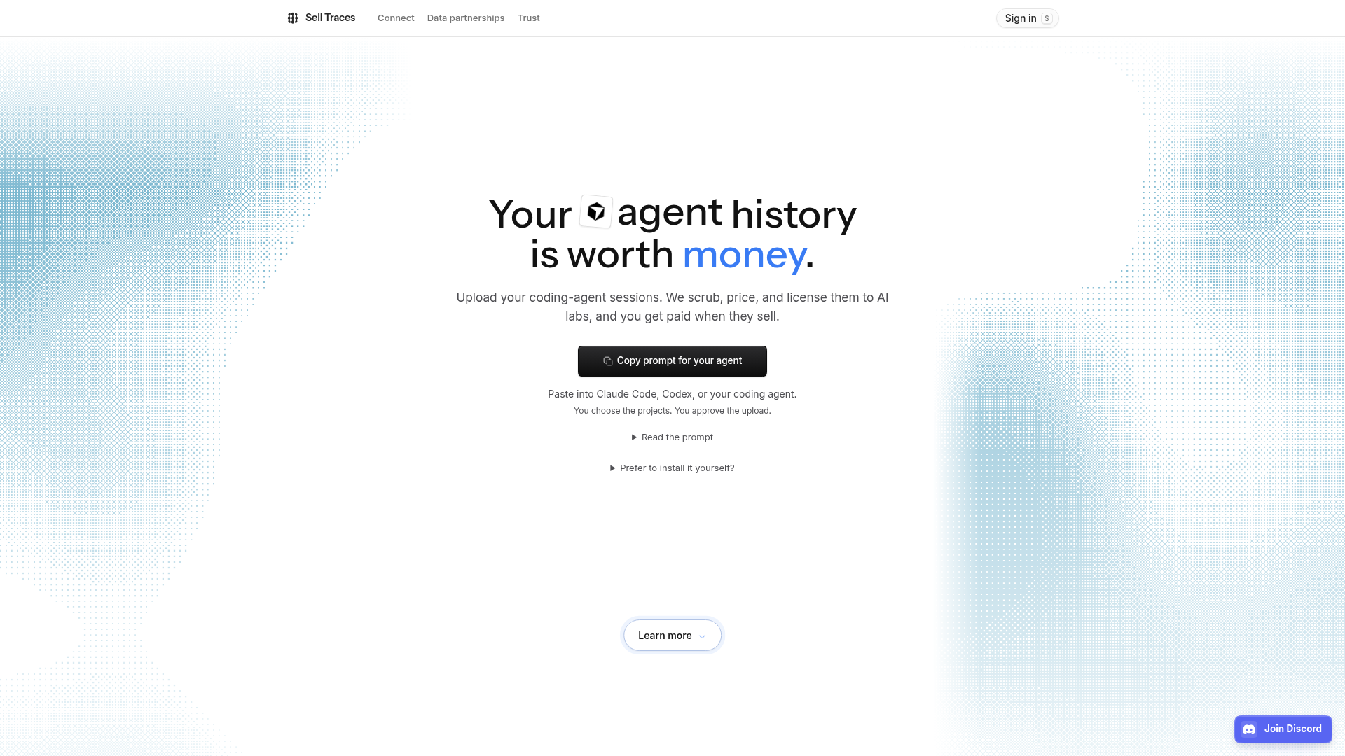 Sell Traces Turns Agent History Into Revenue