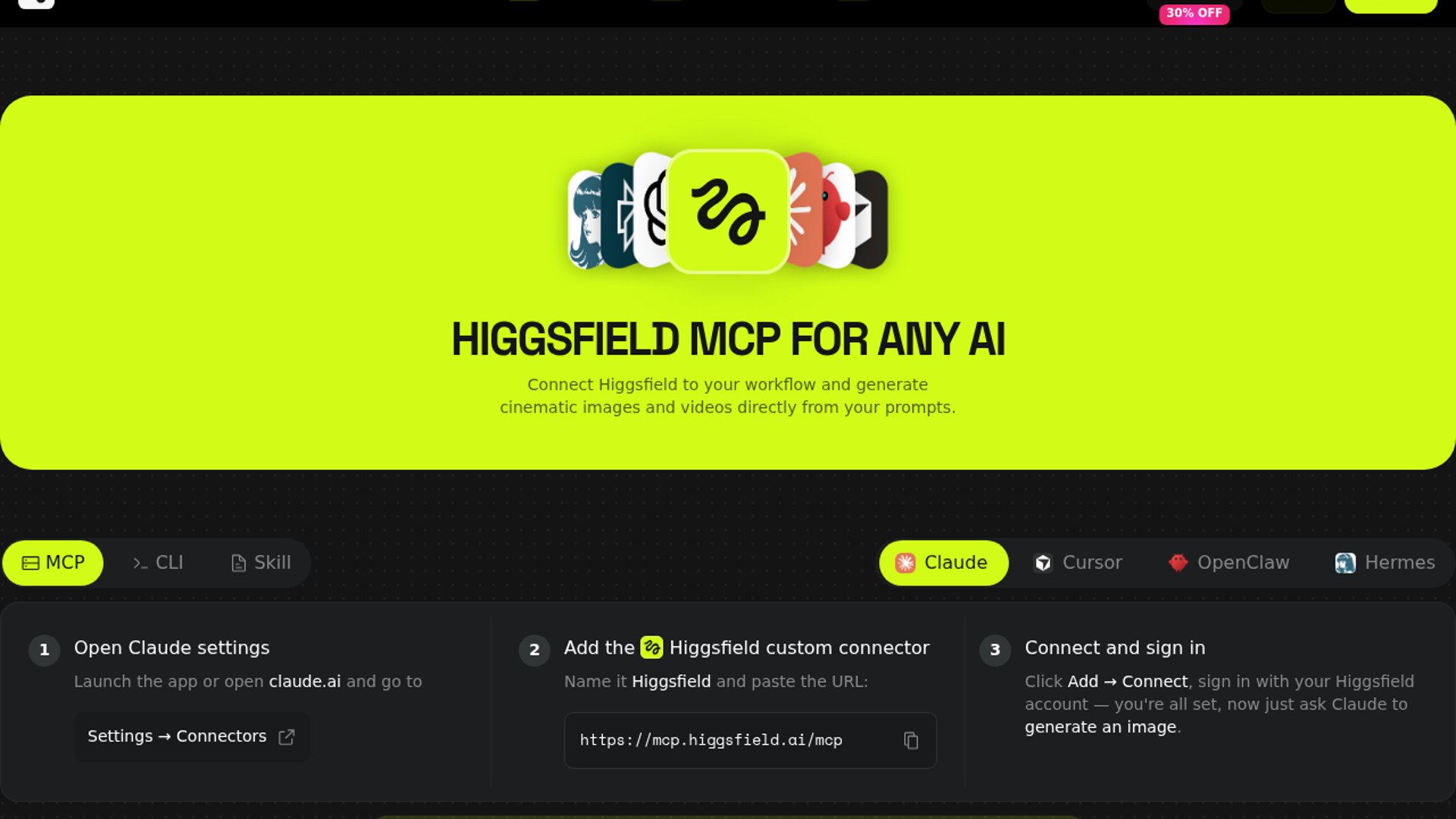 Higgsfield MCP powers Claude Voyager documentary