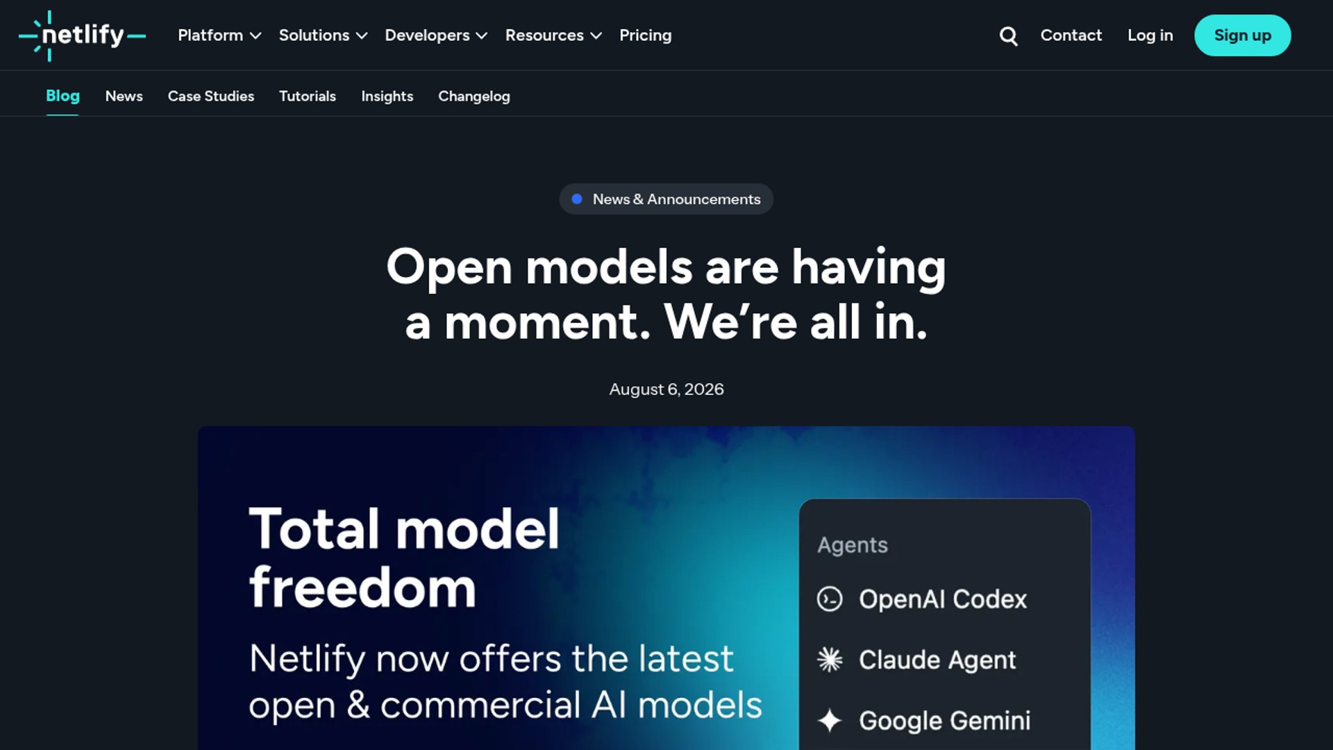 Netlify adds open-source model support via OpenRouter