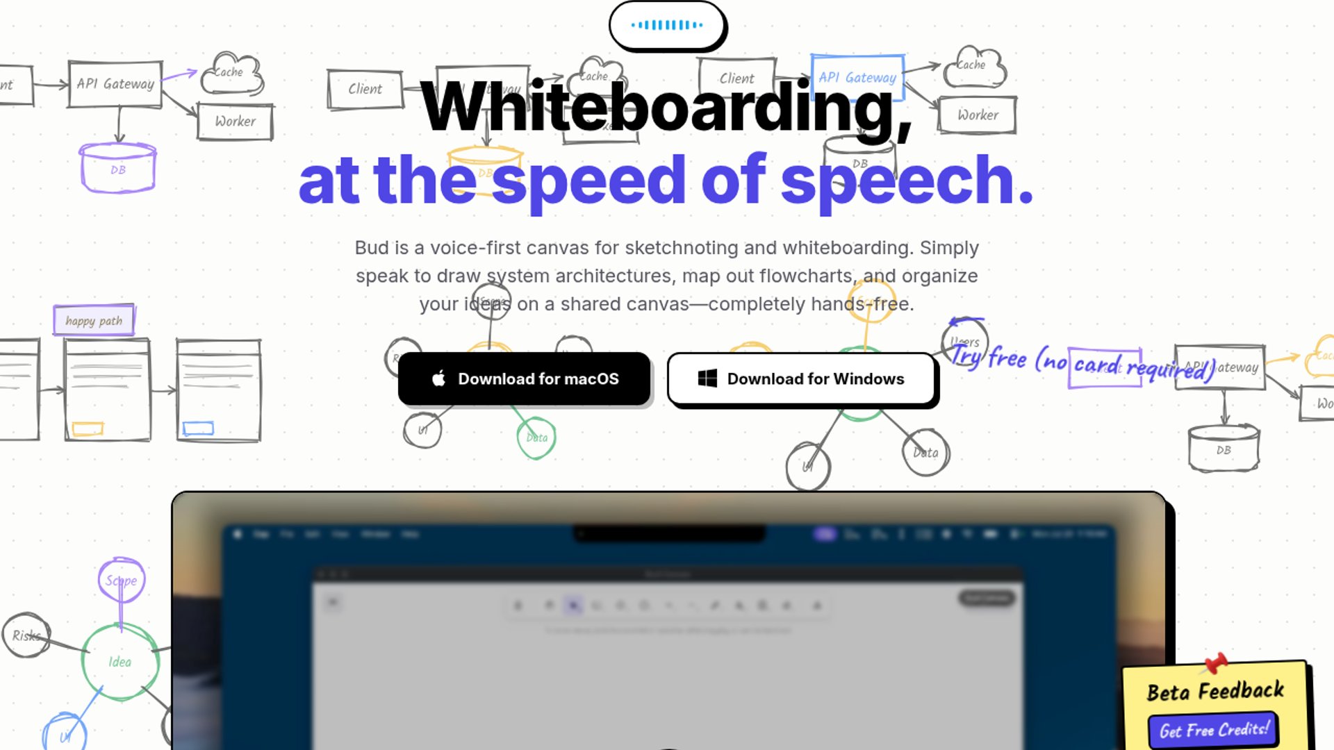 BUD translates speech to whiteboard flowcharts