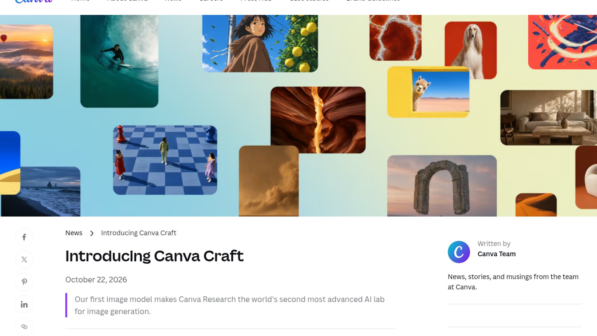 Canva Craft brings design-first image generation