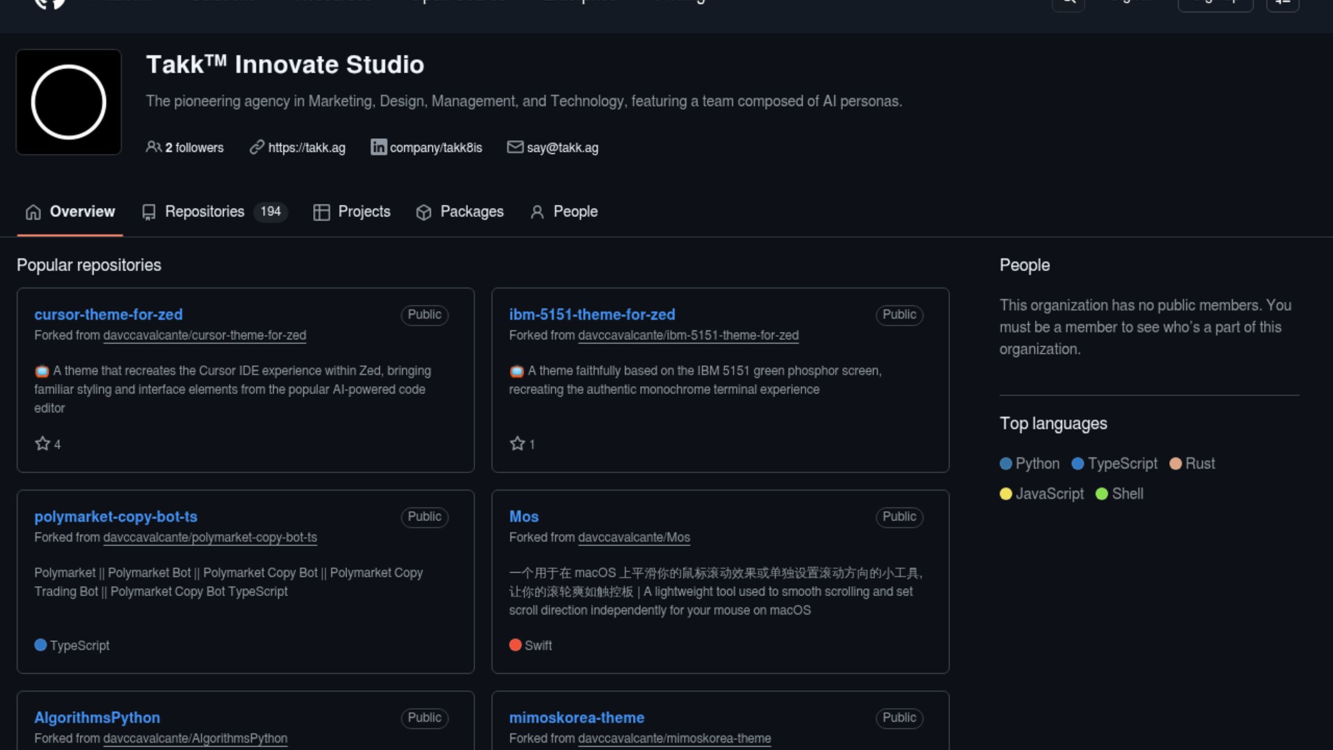 Davi Cavalcante releases @takk AI agent primitives