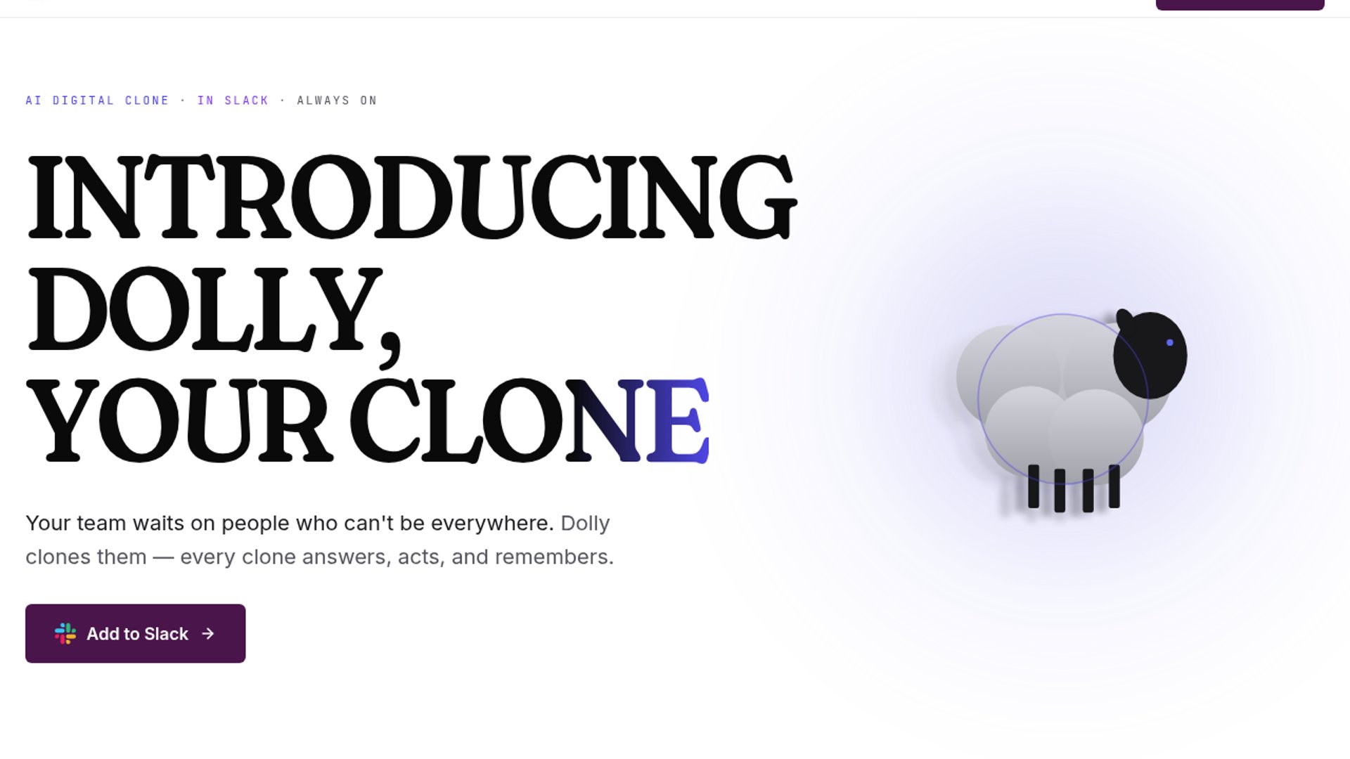Dolly clones employees to answer messages