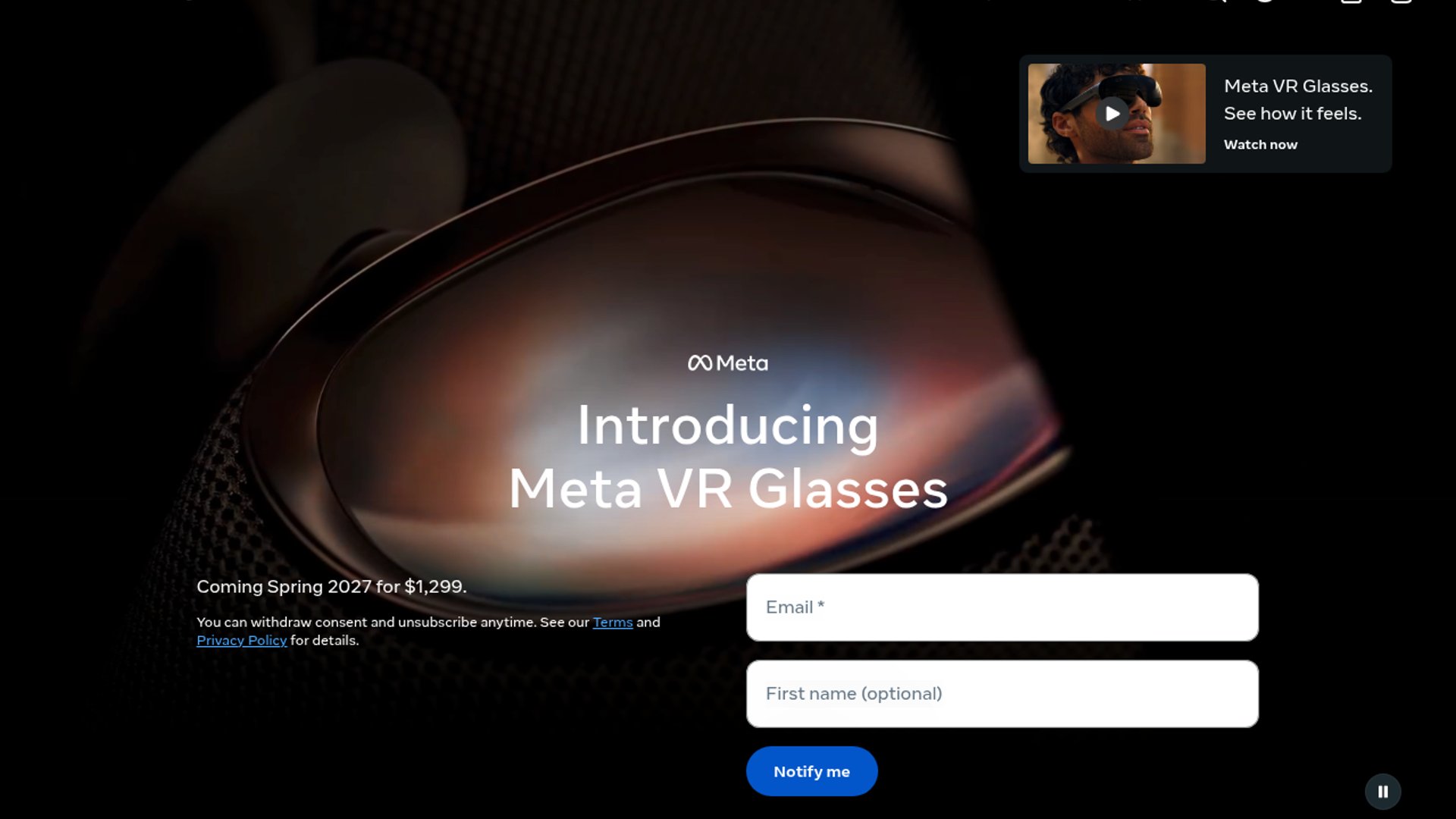 Meta drops 100-gram Meta VR Glasses