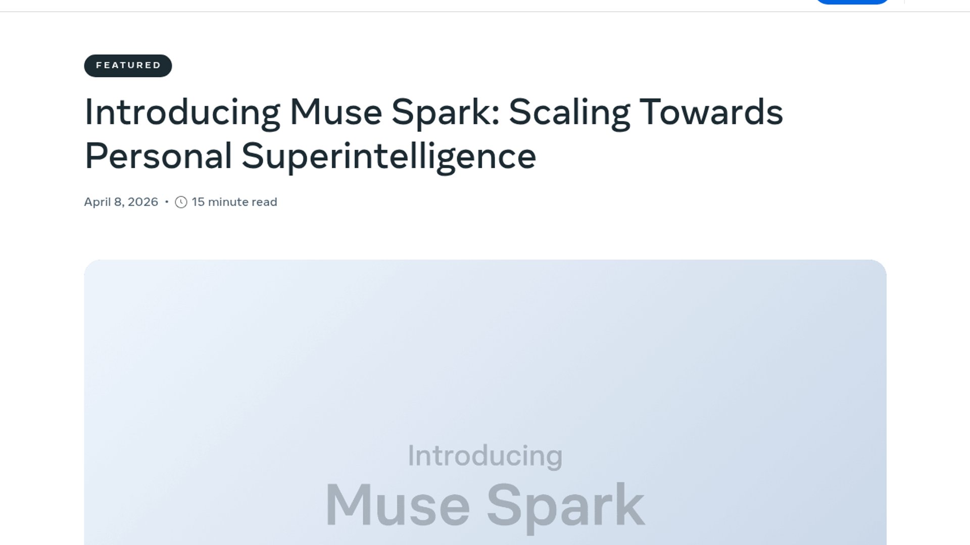 Muse Spark Changelog Clarifies Model Roles