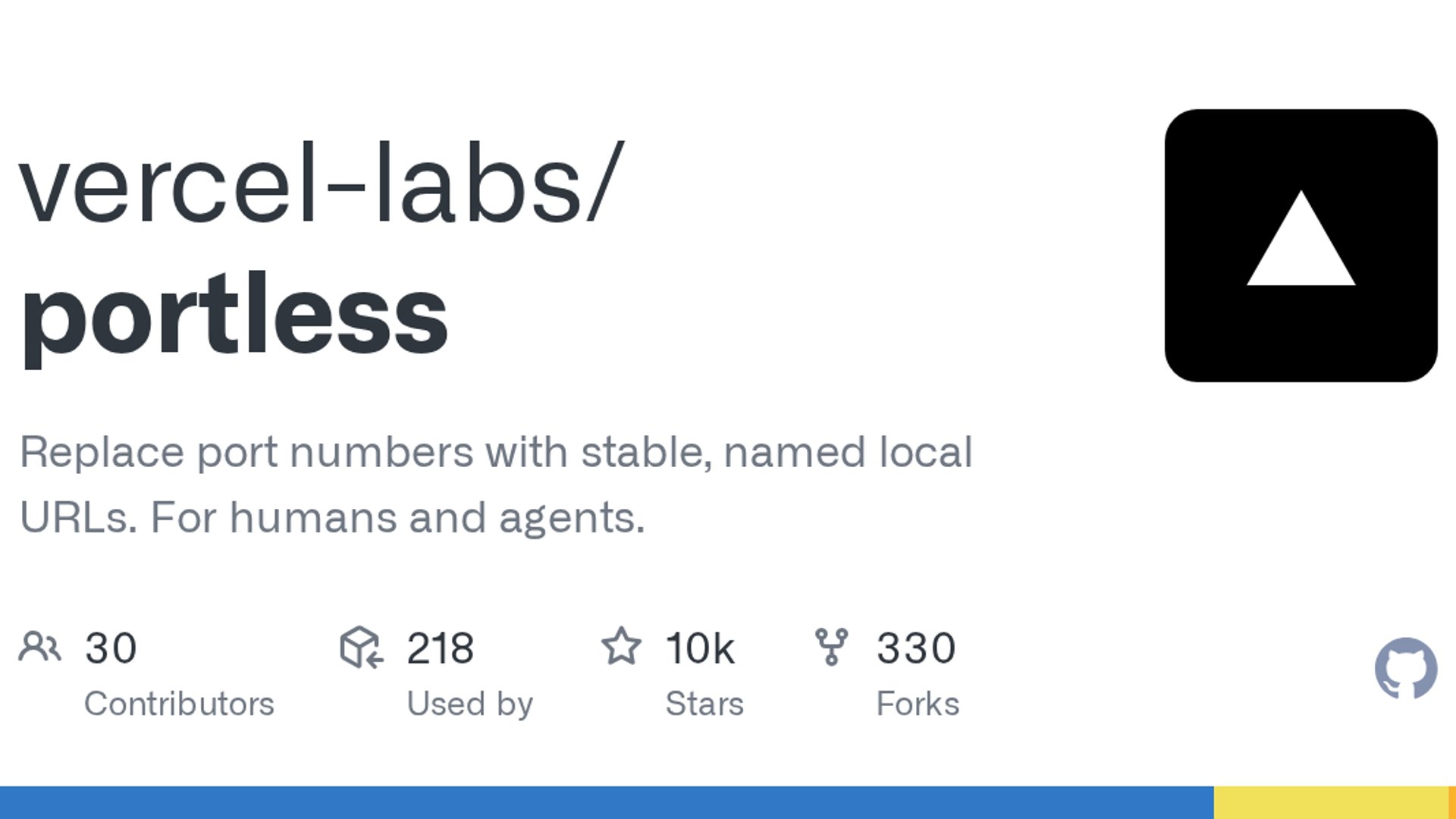 Portless replaces numeric localhost ports with stable subdomains