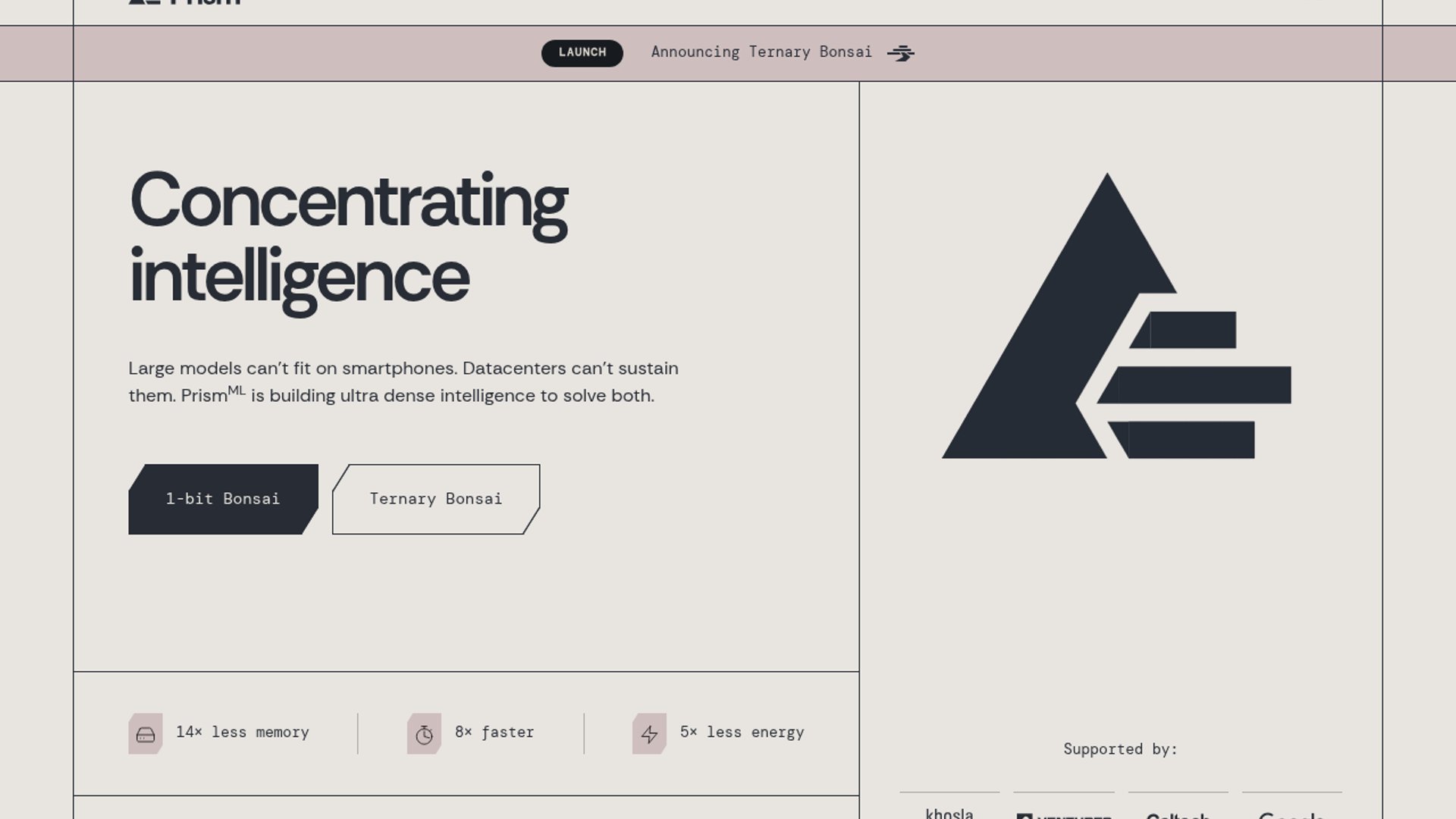 PrismML launches ternary Bonsai models