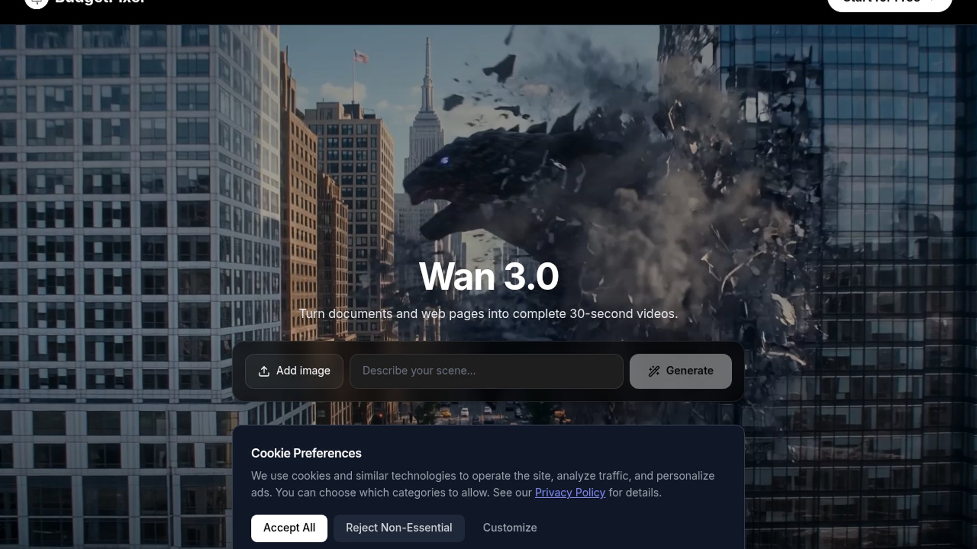 Wan 3.0 Lands on BudgetPixel