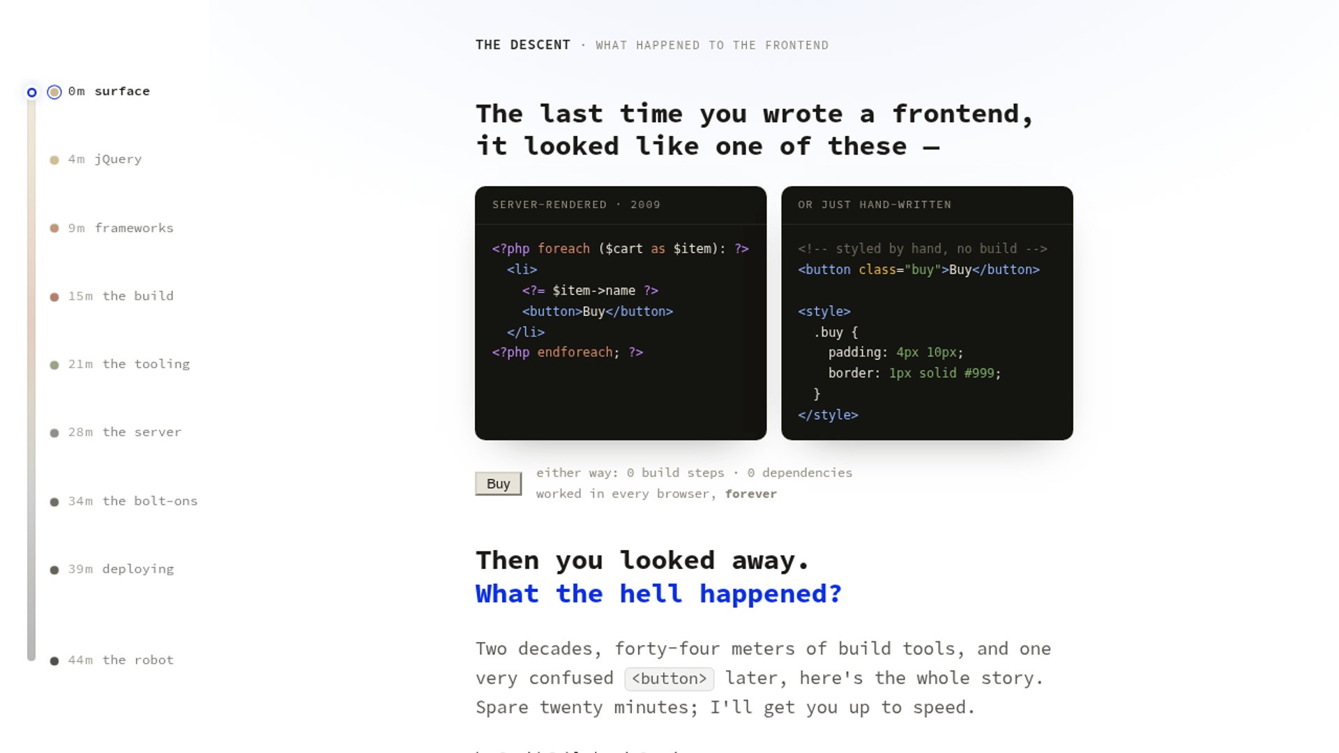 Guide explains two decades of frontend web development