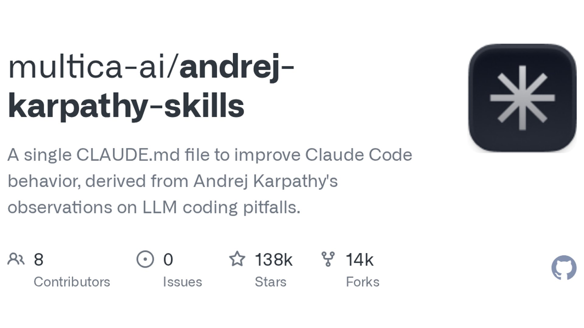Karpathy-inspired CLAUDE.md hits 137K stars