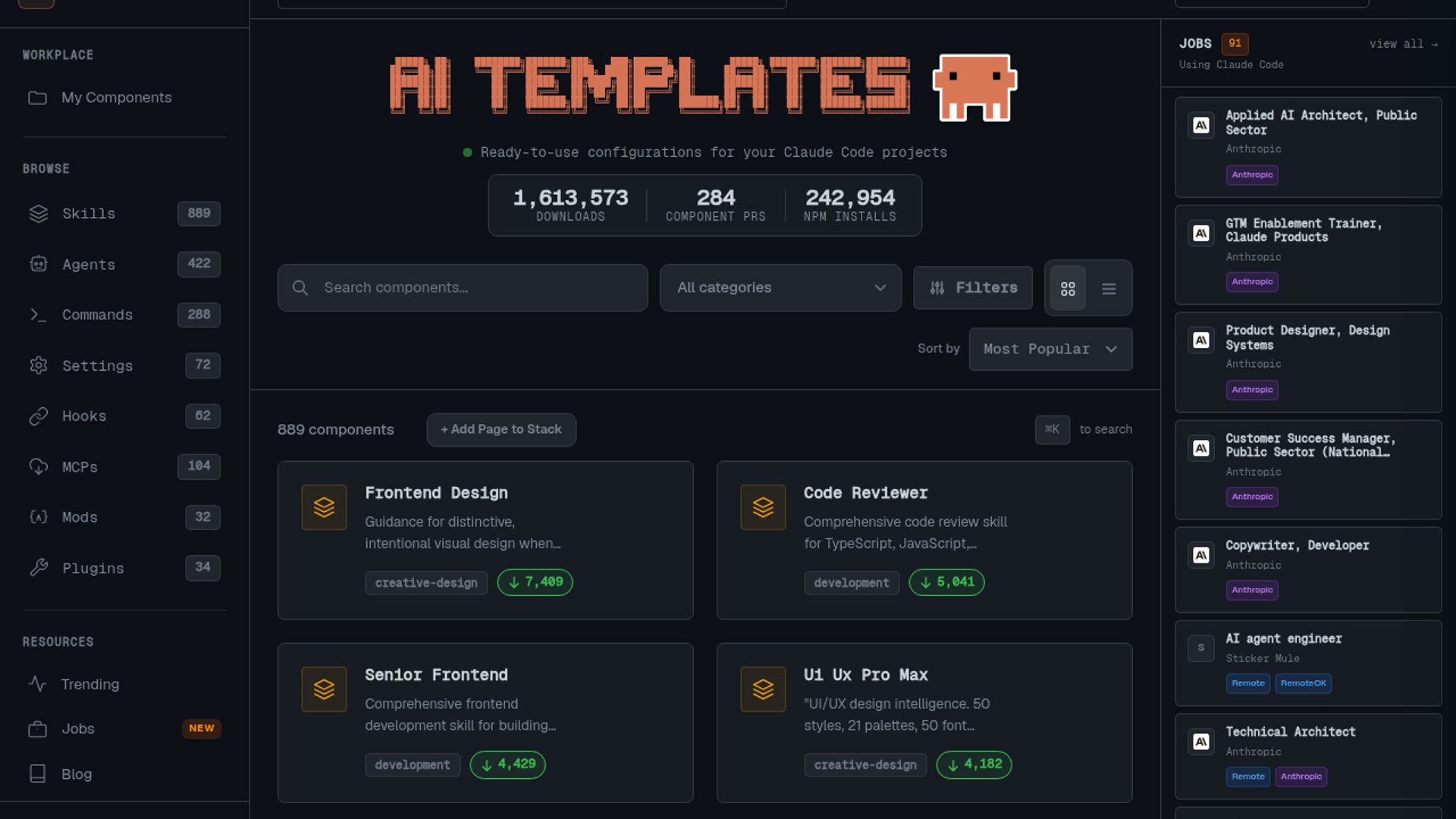 Claude Code Templates Curates Marketplace Over Volume