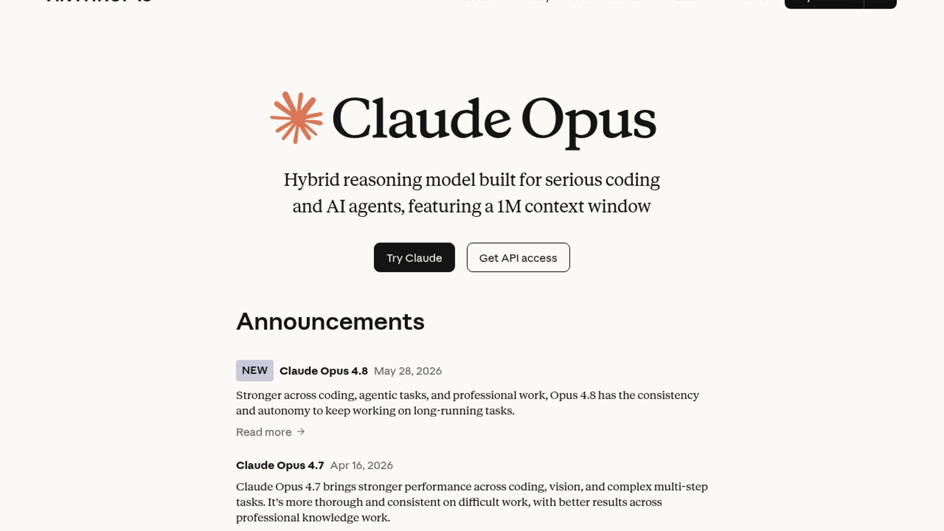 Claude Opus 4.8 stops thinking, Howard reports