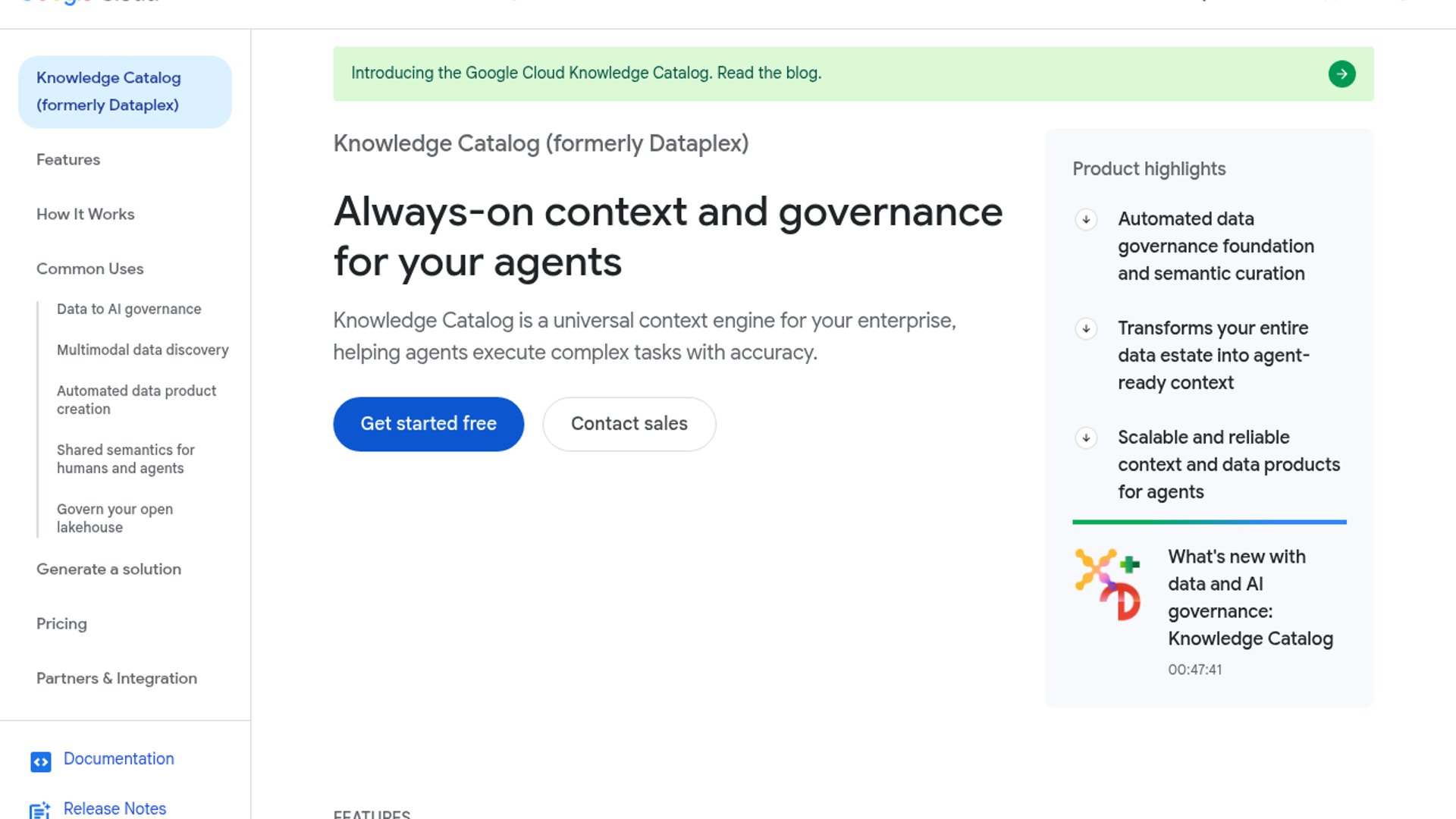 Knowledge Catalog Makes LookML Agent-Ready