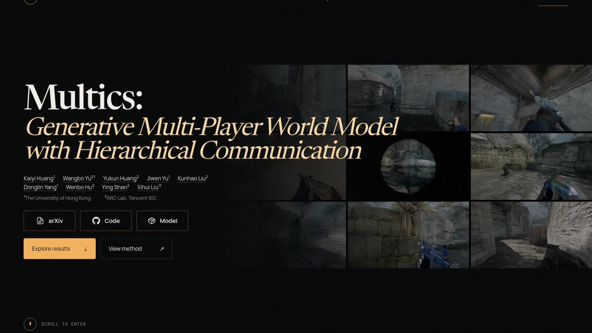 Multics Scales Multiplayer World Models