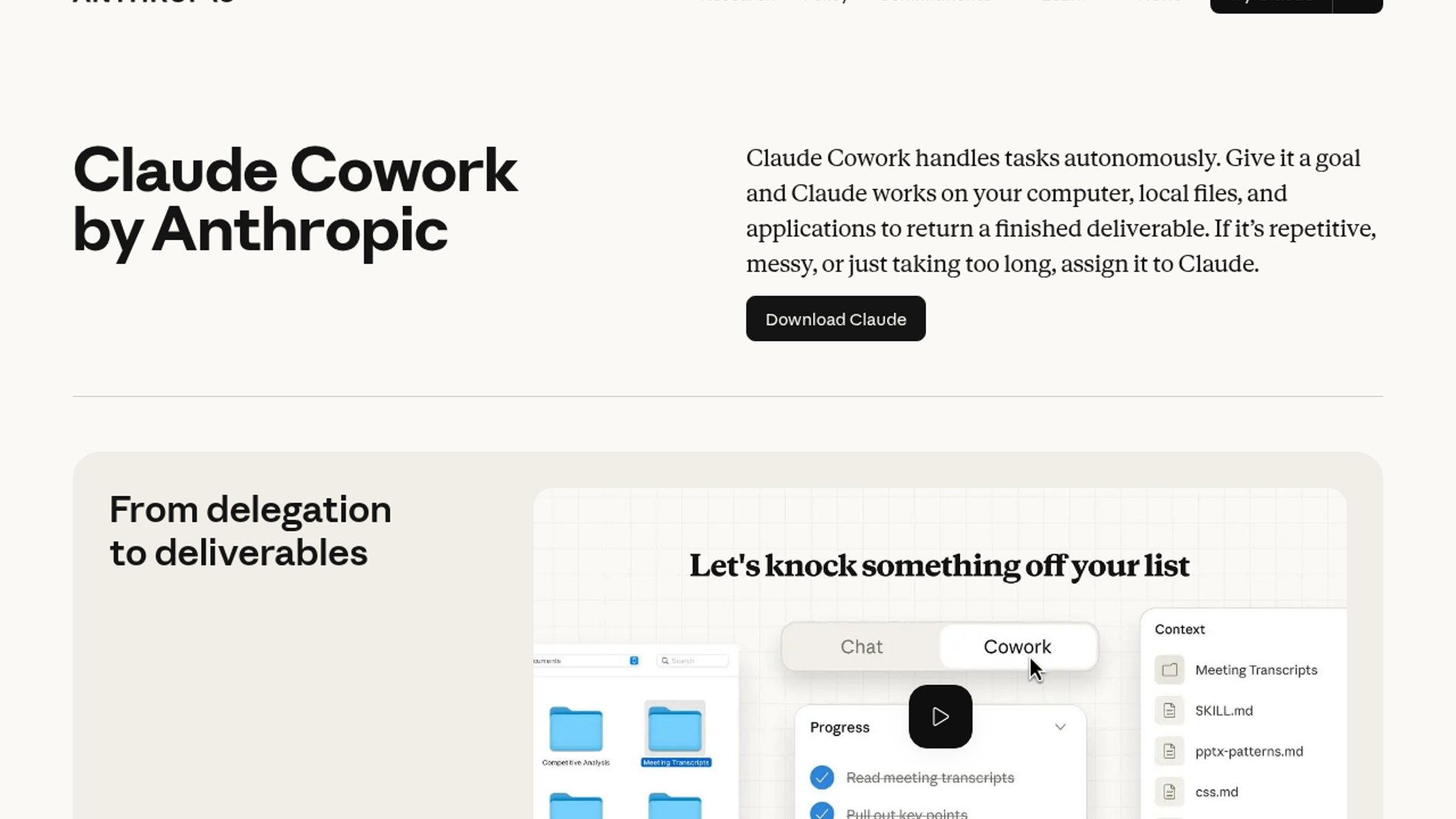Claude Cowork supports live artifacts, data connectors