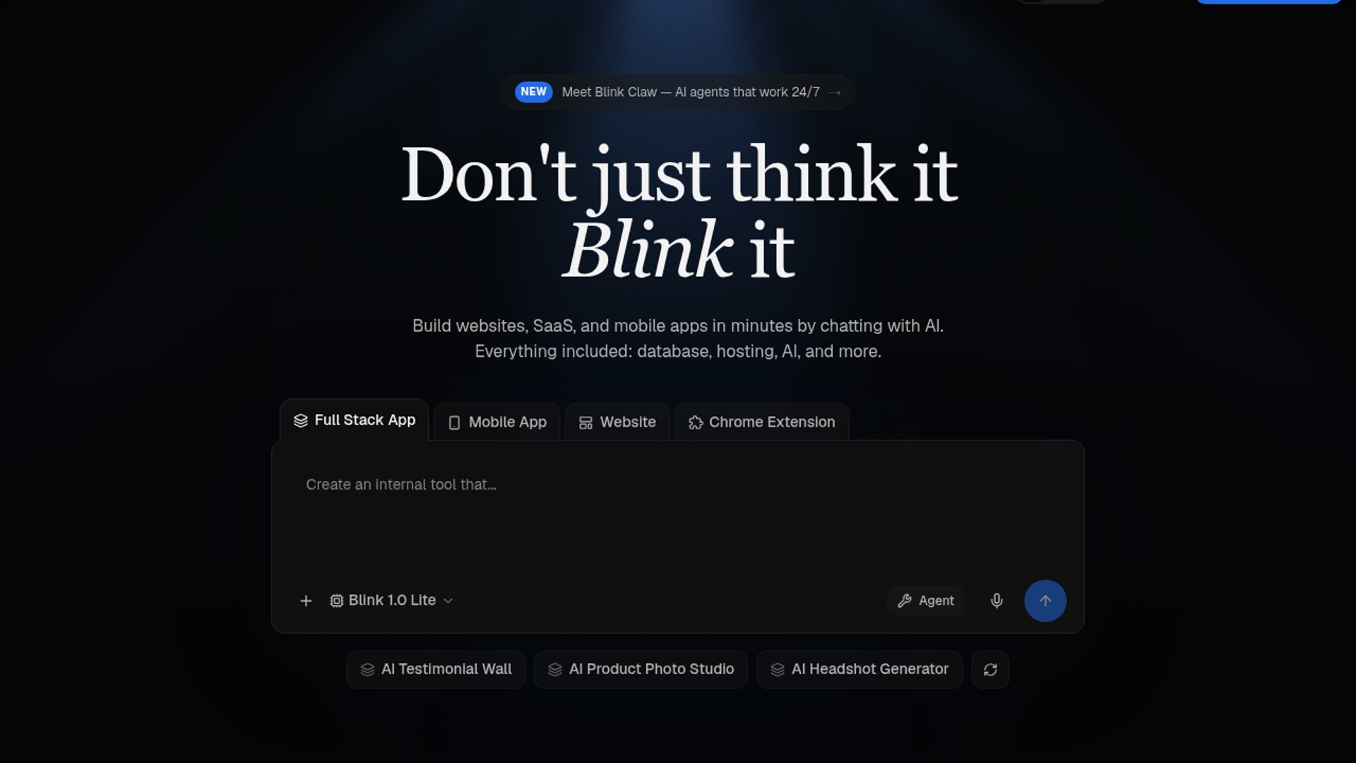 Blink launches all-in-one AI dev platform
