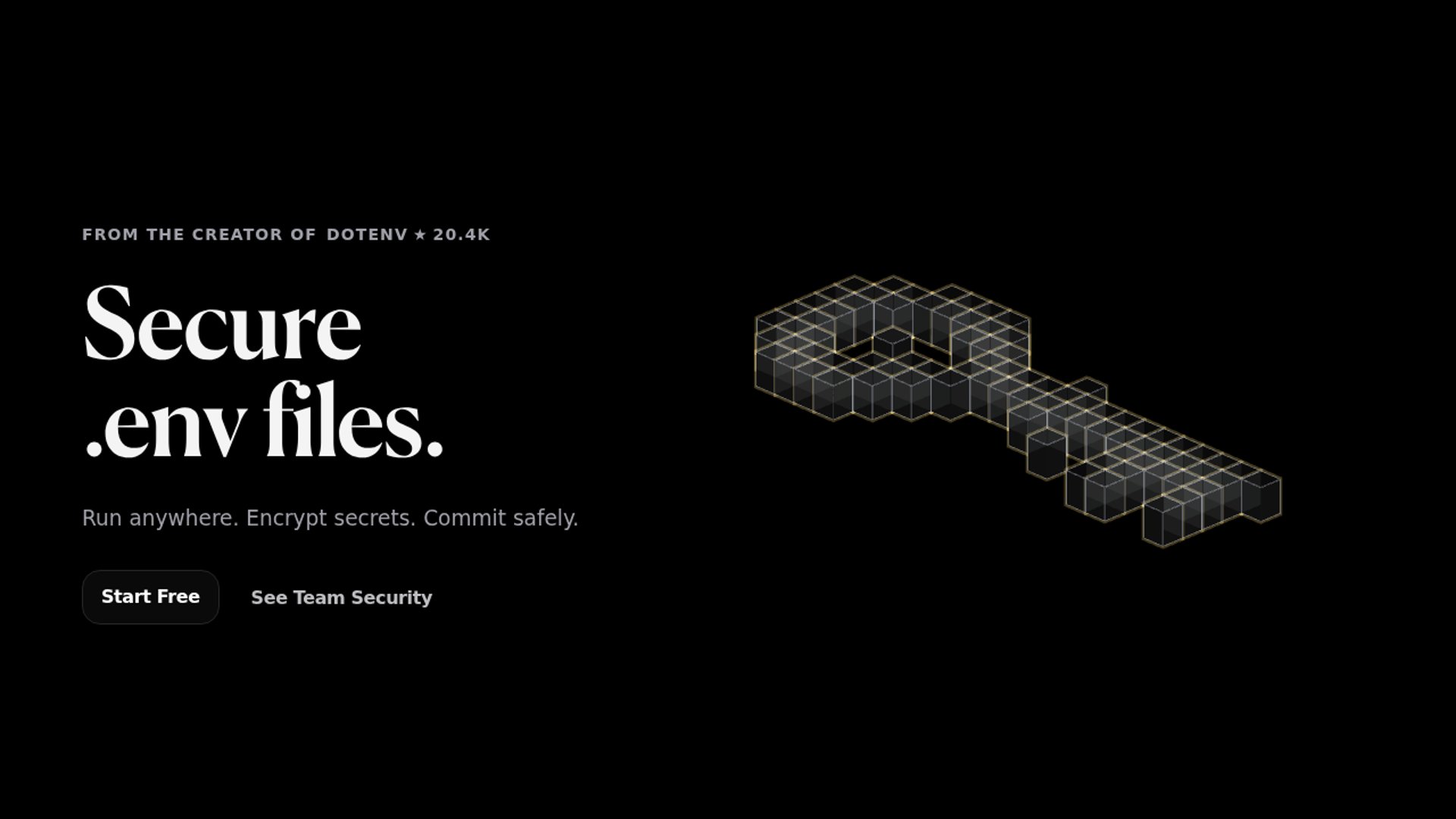 Dotenvx is a secure, next-generation environment variable manager created by the original author of dotenv that allows developers to encrypt and safely commit secrets in source control.