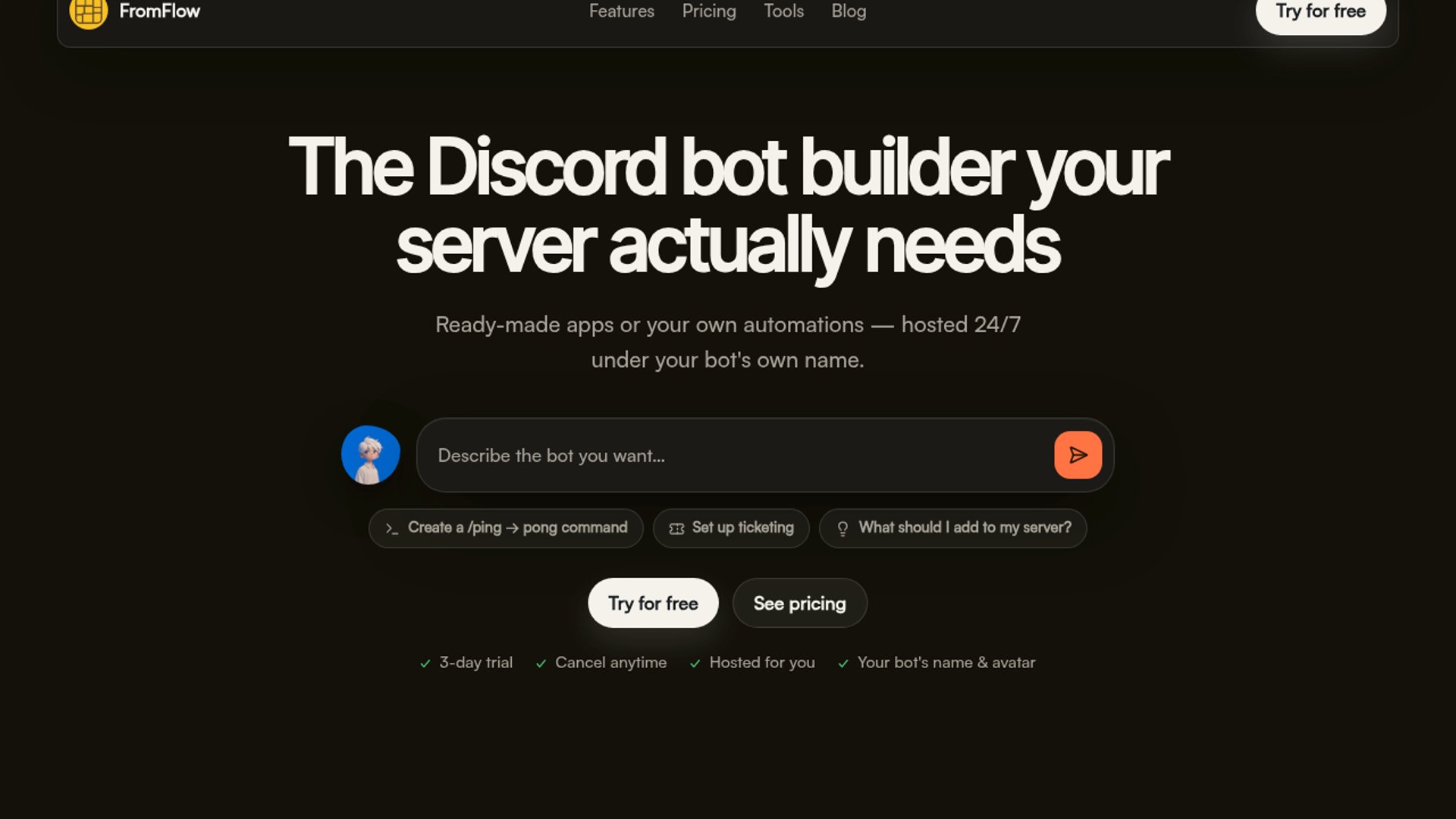 FromFlow turns Discord bots into agents