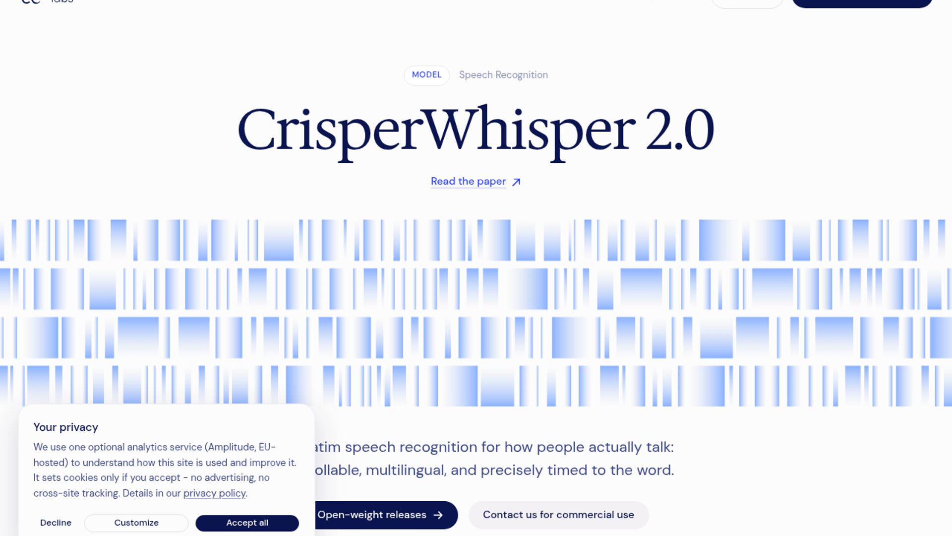 Nyra Labs open-sources CrisperWhisper 2.0