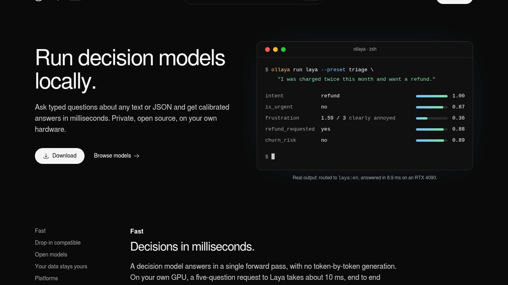 Ollaya Launches Local Runtime for Decision Models