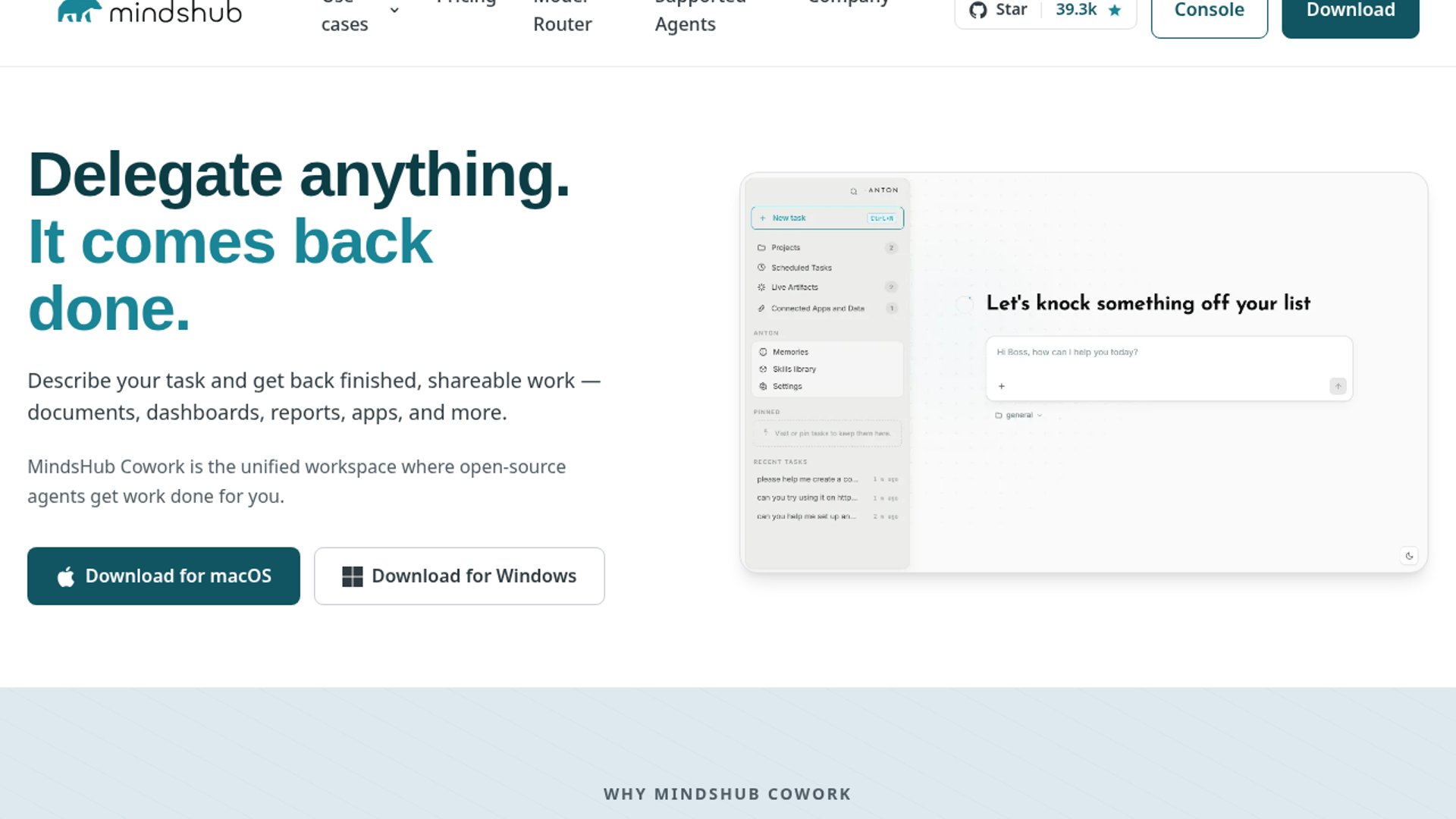 MindsHub Cowork launches self-hostable AI workspace