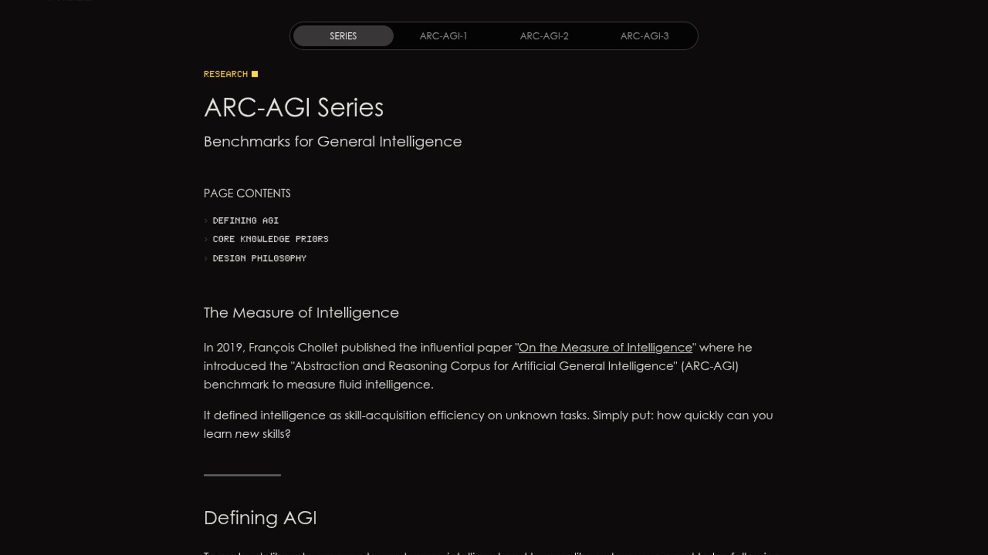 ARC-AGI Puts Adaptation At AGI's Core