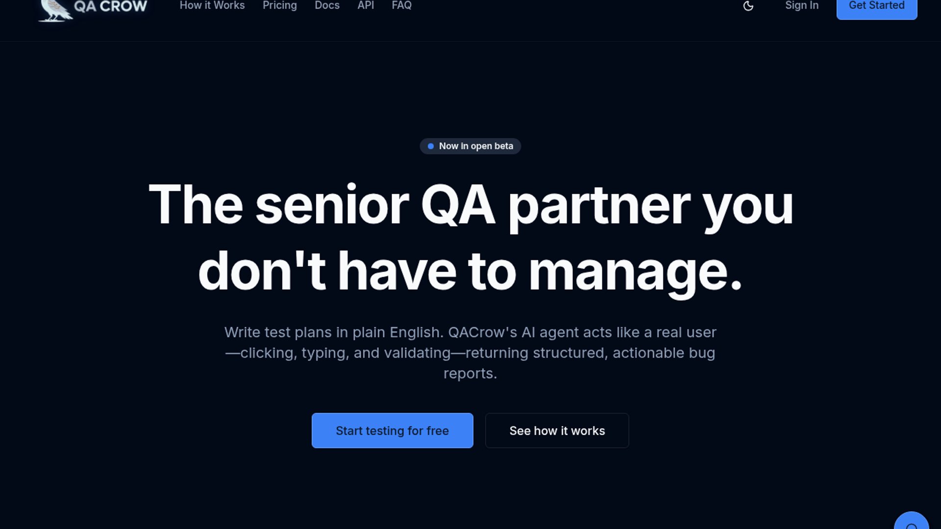 QACrow launches plain-English browser QA
