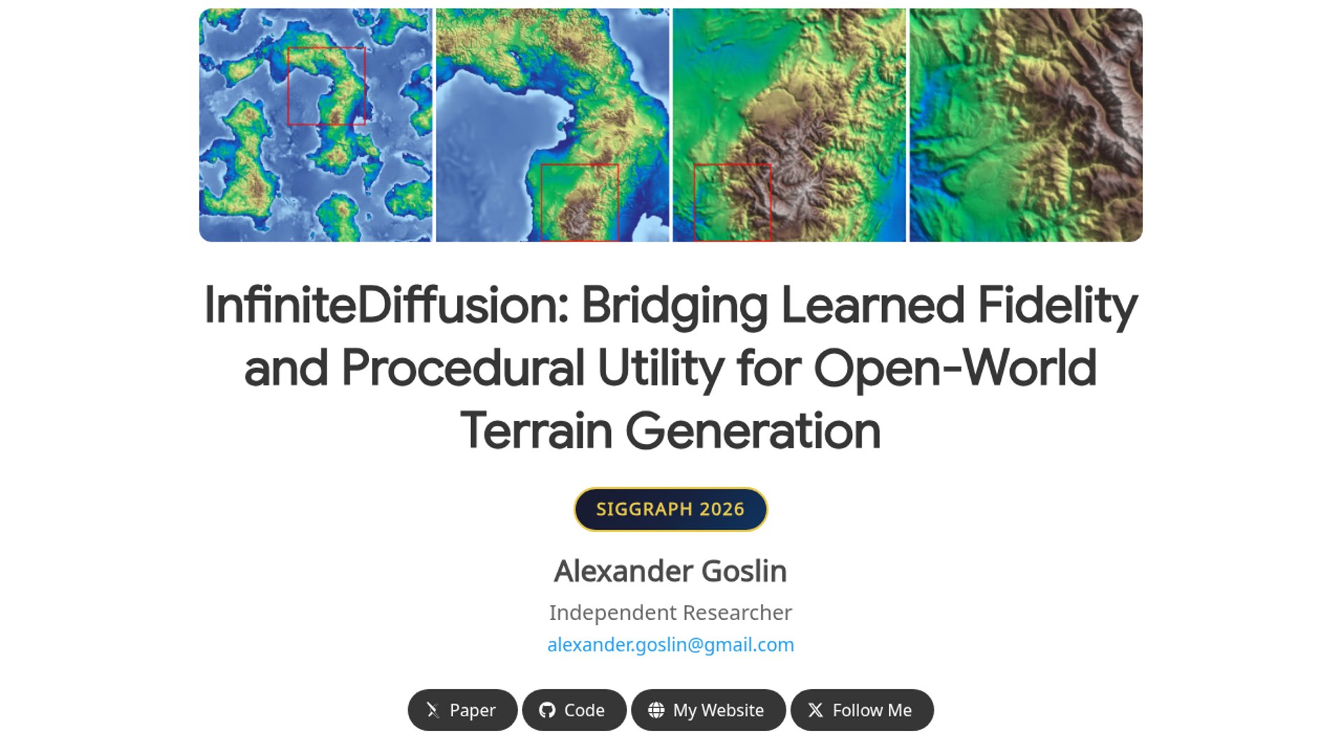 Terrain Diffusion is an open-source framework that applies diffusion models to infinite procedural terrain generation, serving as a real-time, high-fidelity successor to Perlin noise.
