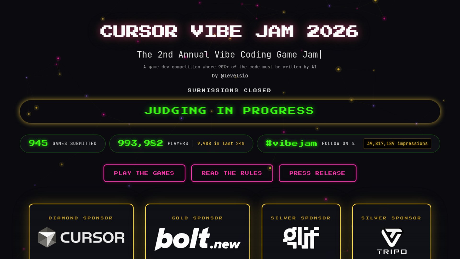 Vibe Jam 2026 tops 1000 AI-coded game submissions