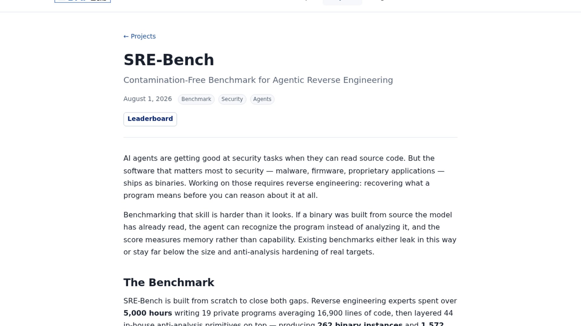 SRE-Bench exposes AI’s binary-analysis gap