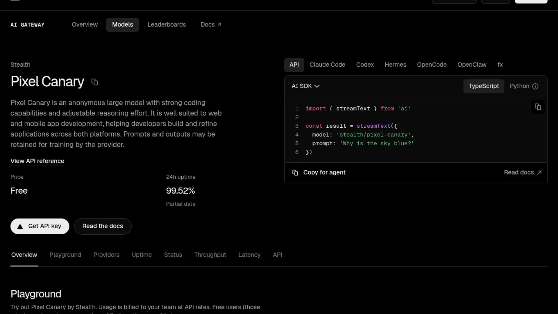Pixel Canary drops free stealth coding model