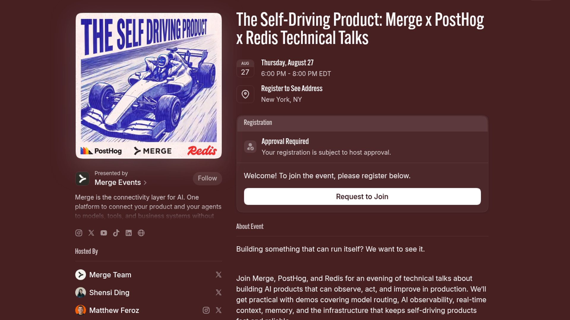 PostHog, Merge, Redis Bring Self-Driving Product Talks