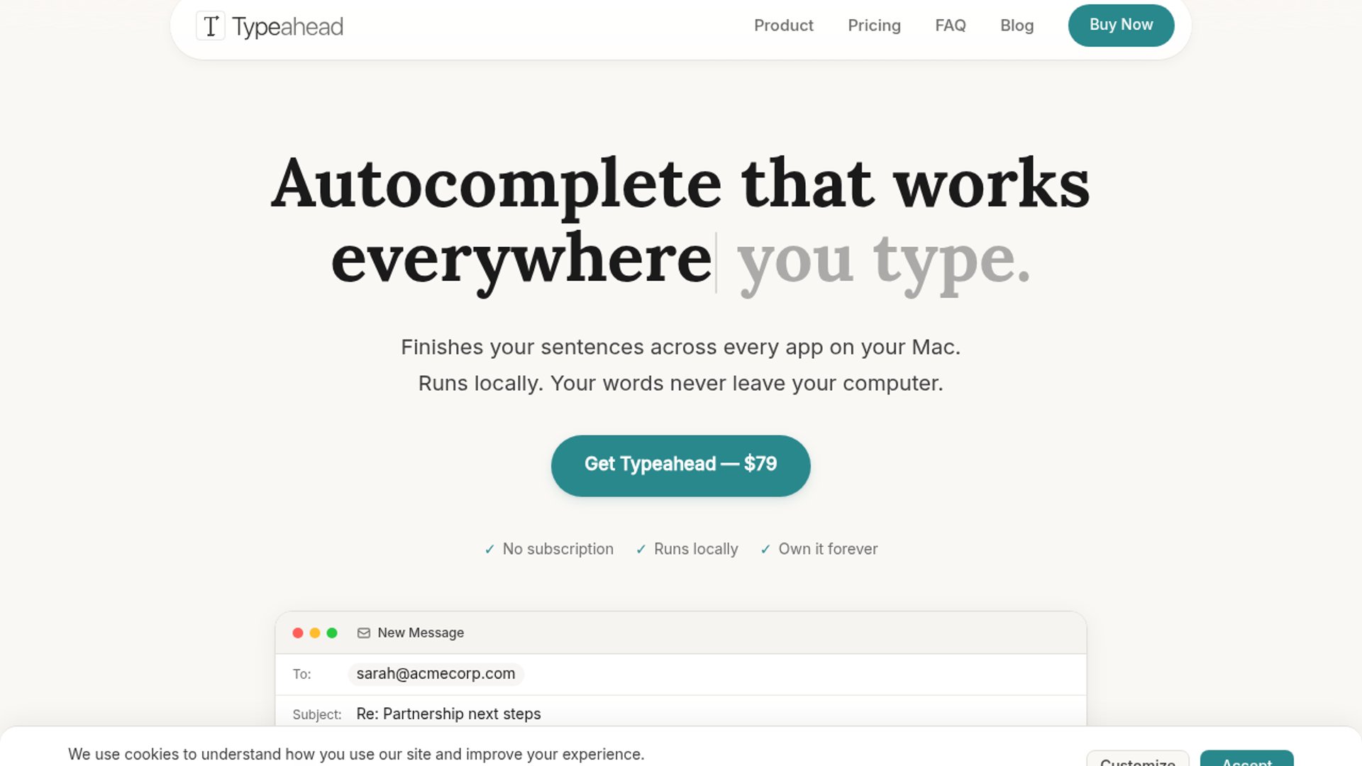Typeahead launches local macOS AI autocomplete