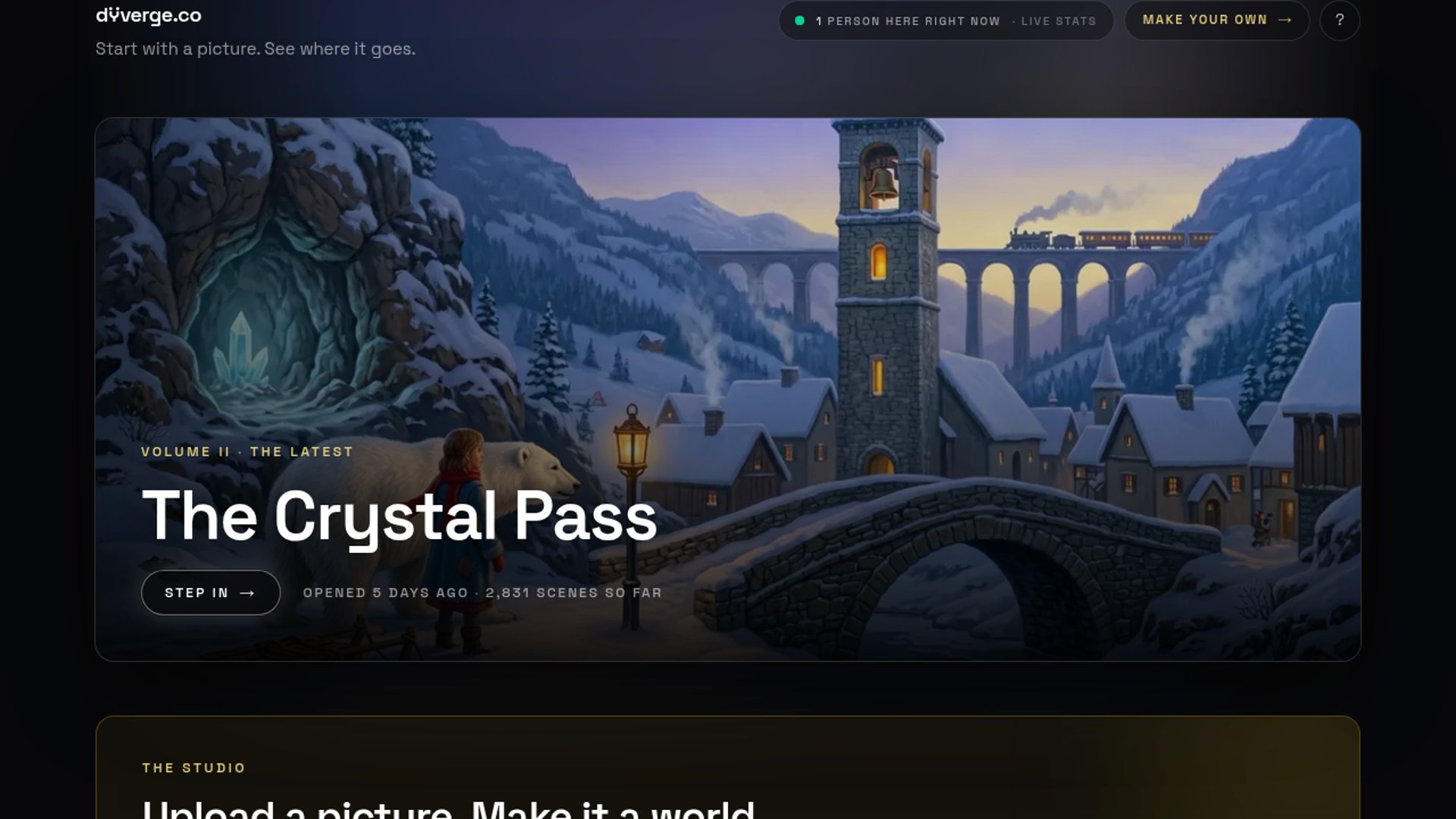 Diiverge Launches Persistent Picture Adventures