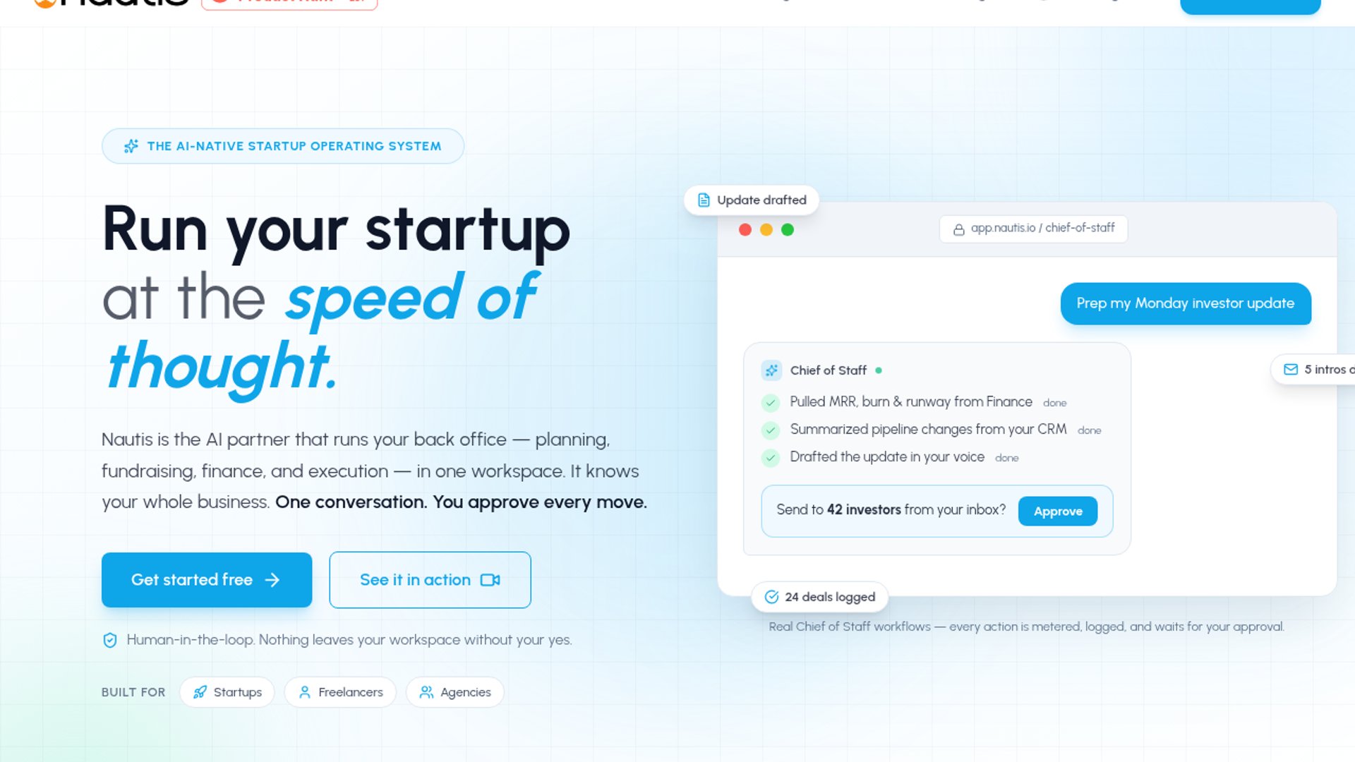 Nautis launches AI-native startup operating system