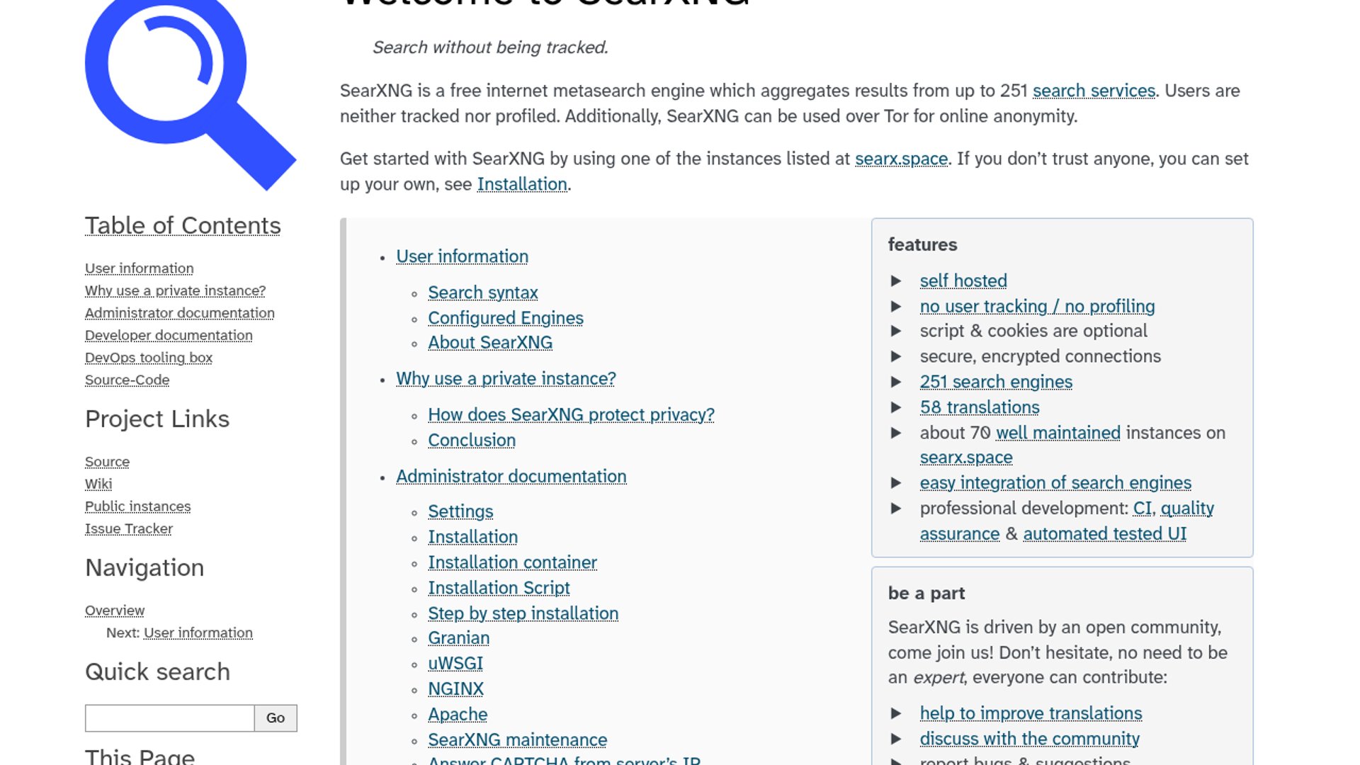 SearXNG users tune settings for LLM search