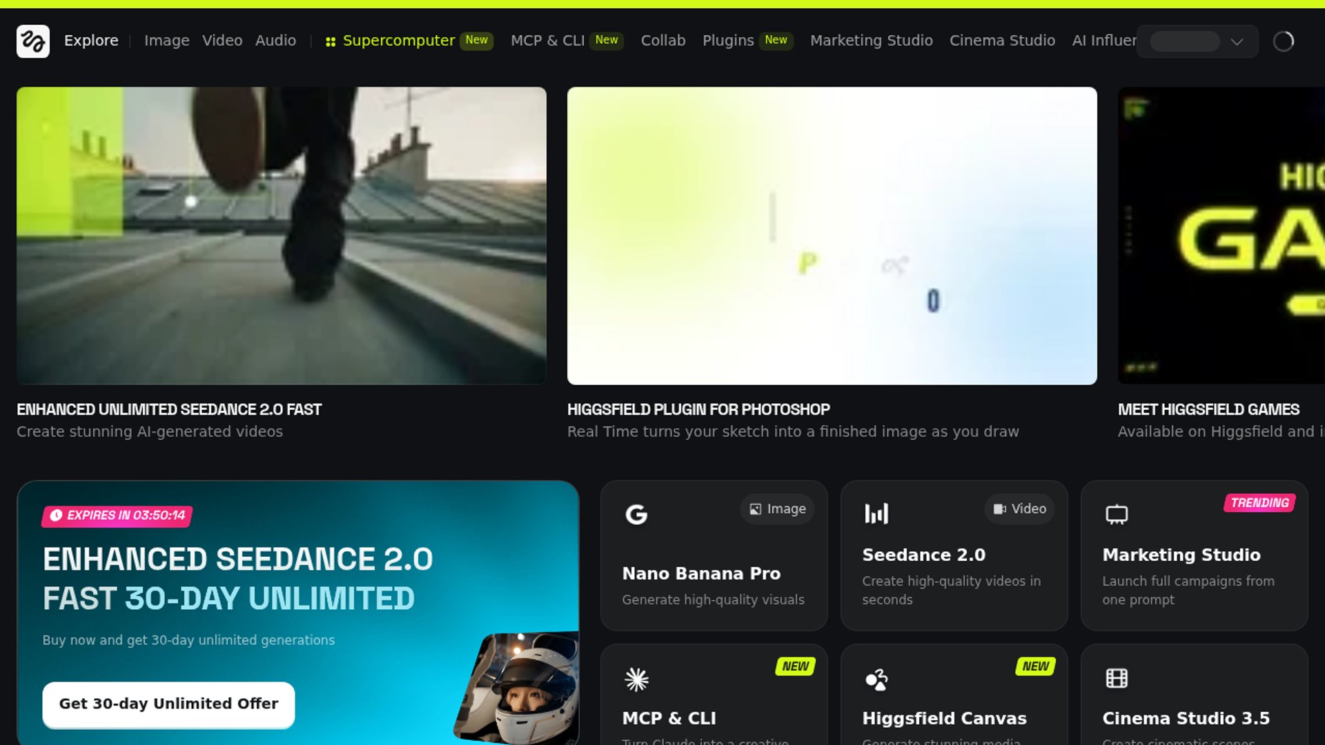 Higgsfield integrates Grok Imagine Video 1.5
