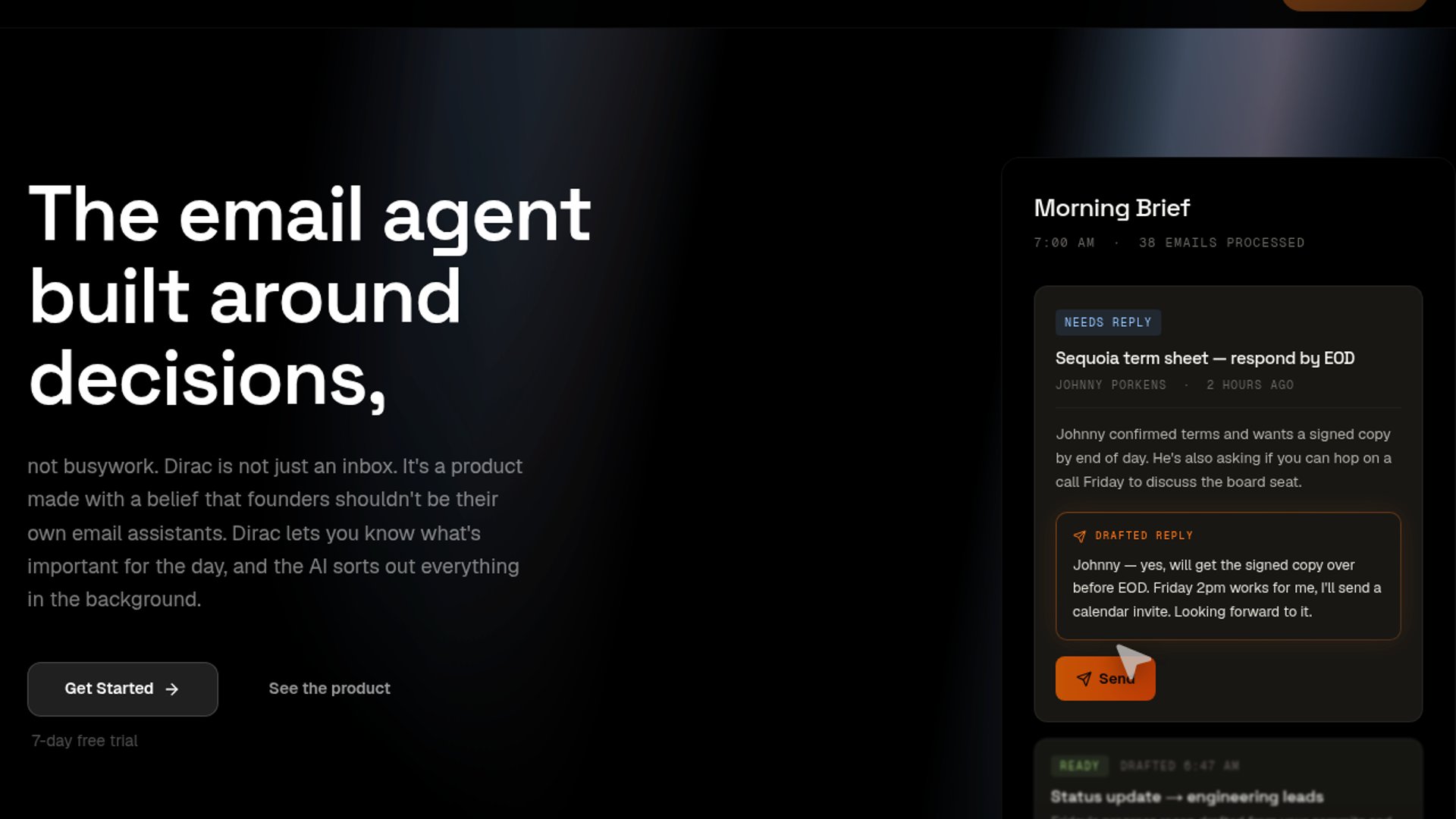 Dirac launches AI email inbox for founders