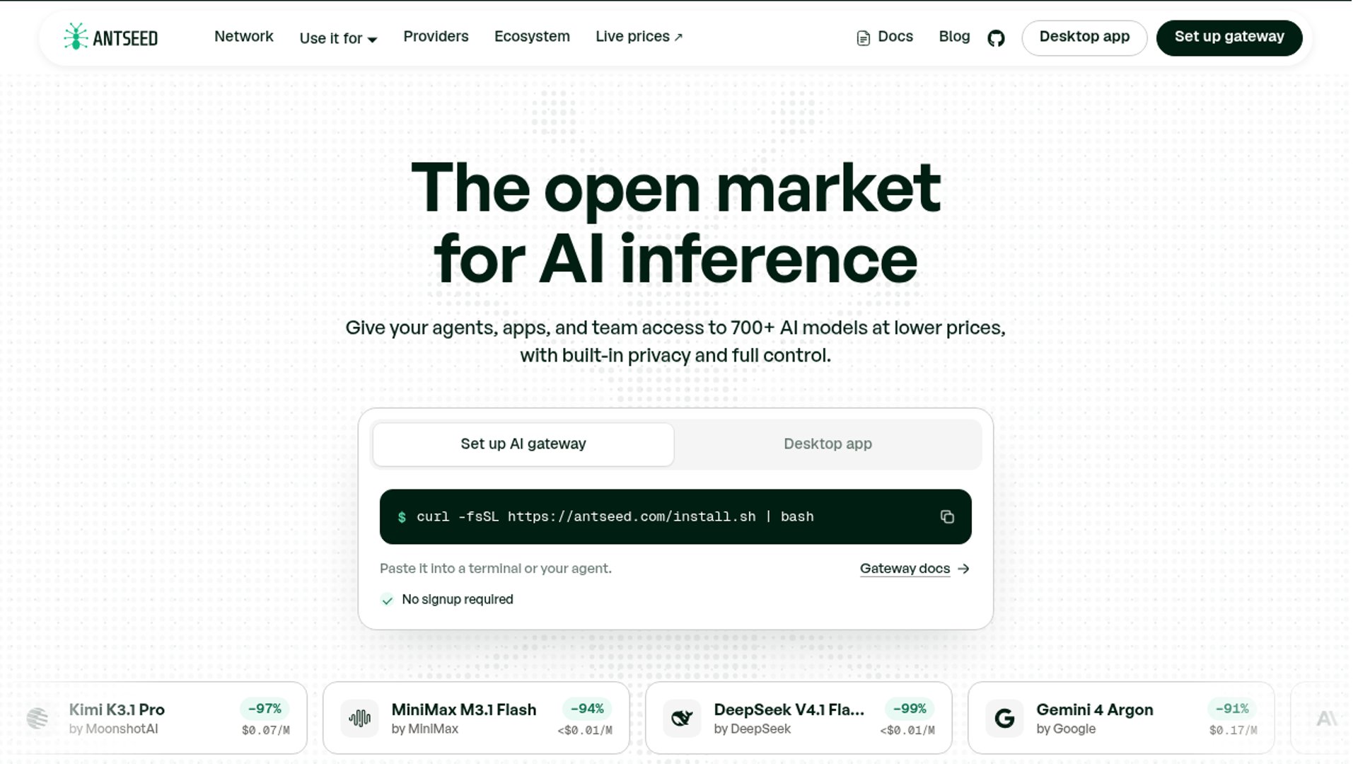Antseed Makes Free AI Inference Easy