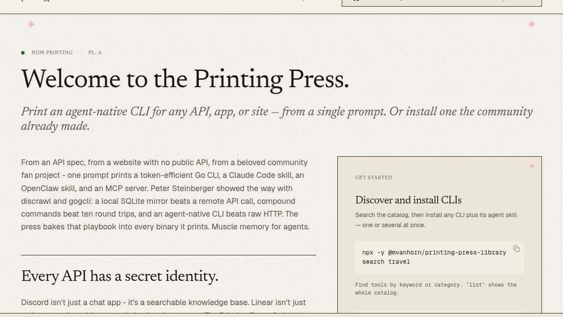 PrintingPress converts APIs into token-efficient agent CLIs