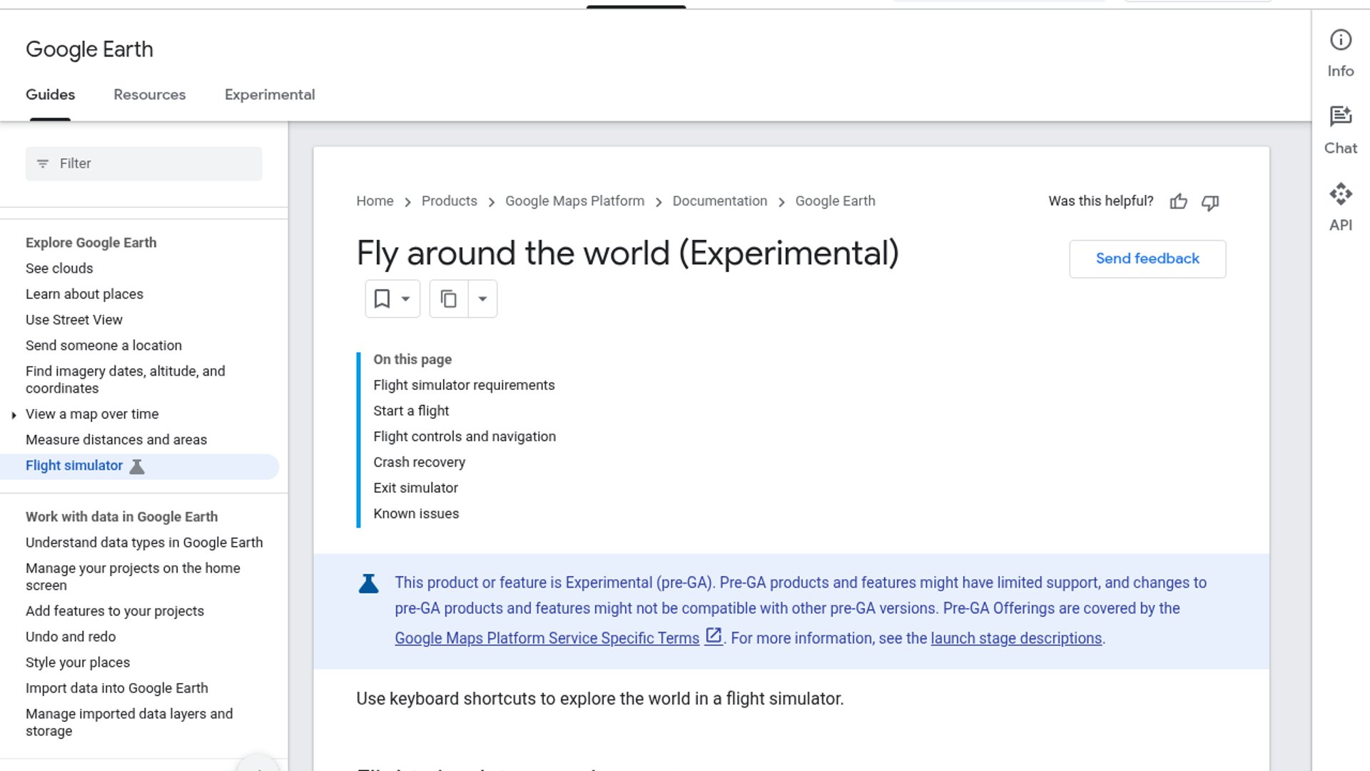 Google Earth flight simulator hits web