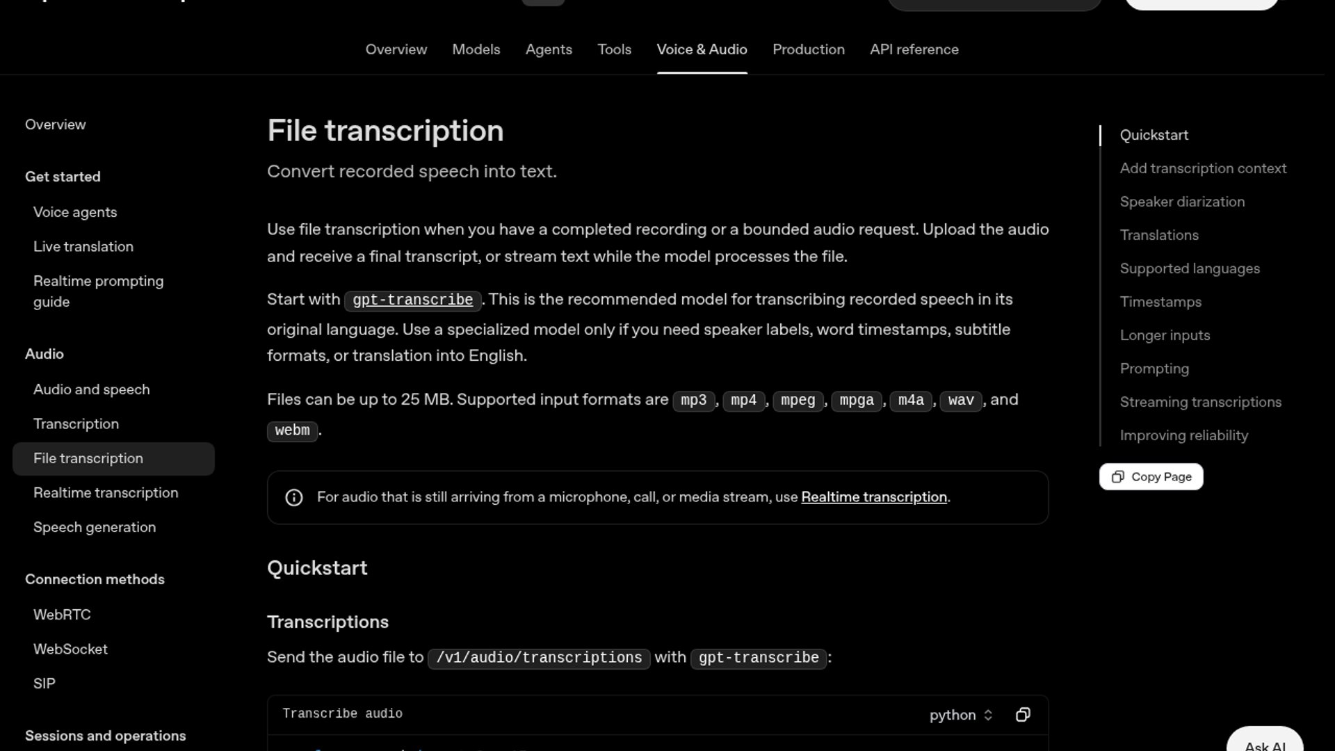 OpenAI launches gpt-live-transcribe for real-time transcription