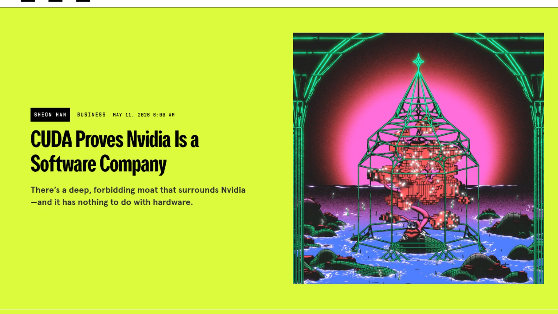 CUDA Reveals Nvidia's Software Moat