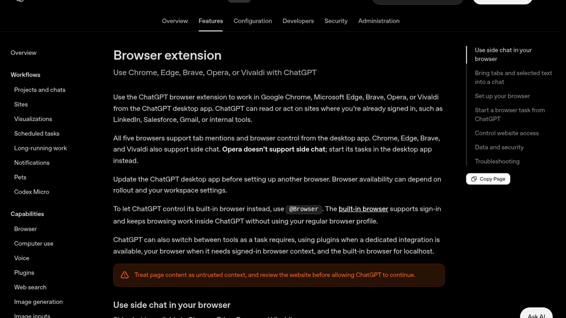 Chrome Use brings ChatGPT into signed-in browsers