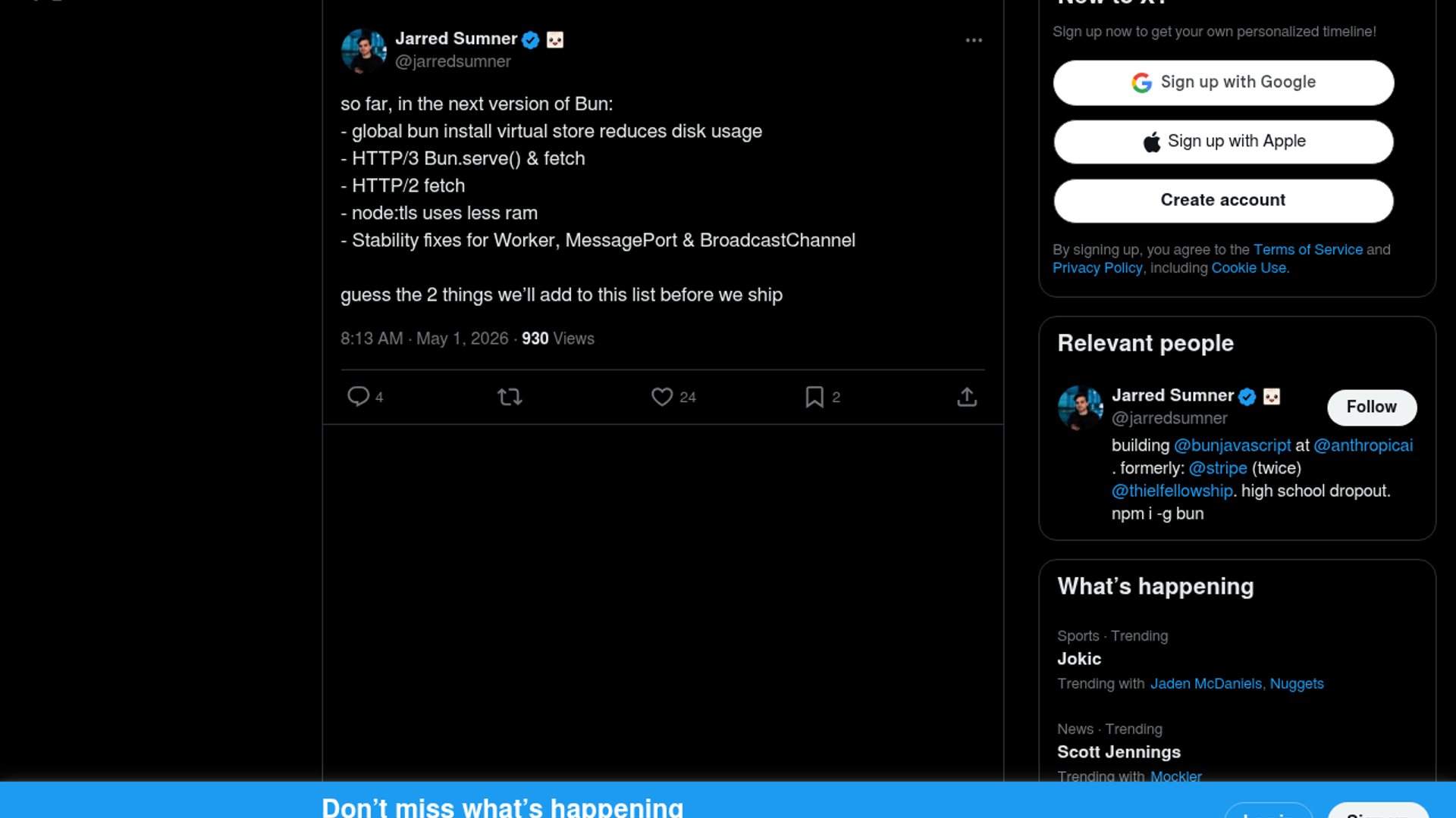 Bun previews faster release with HTTP/3