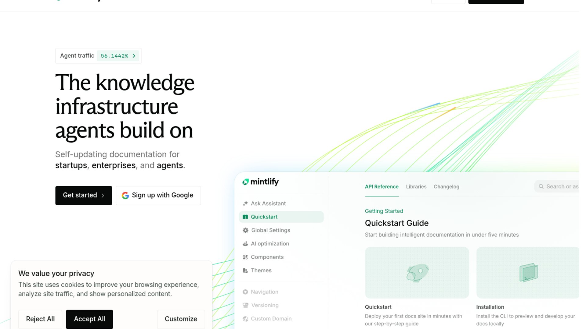 Mintlify assistant routes users directly to pages