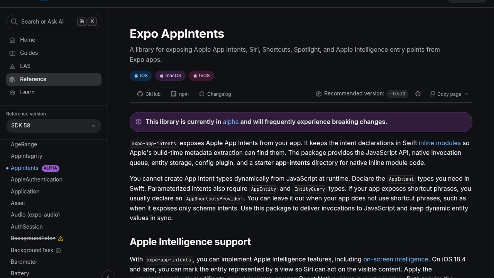 Expo App Intents Brings Siri, Spotlight