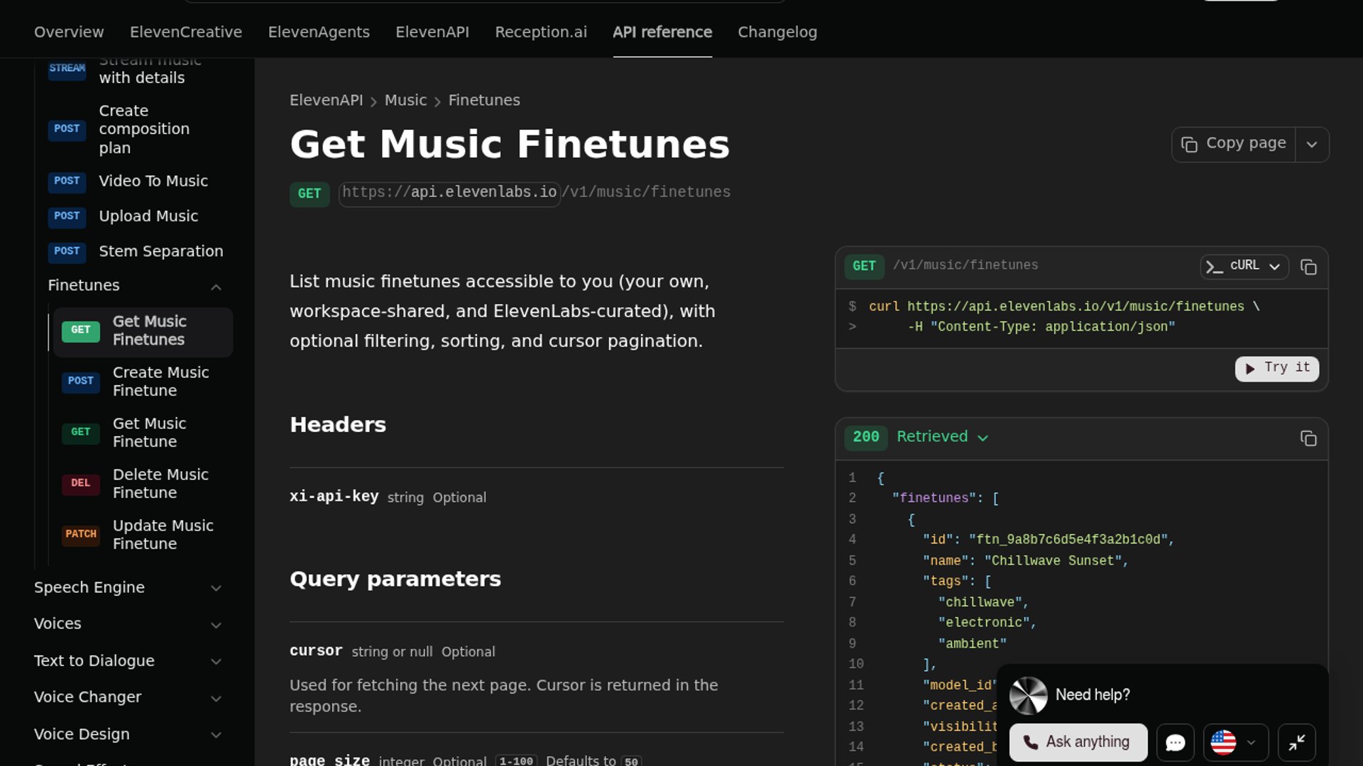 ElevenLabs drops Finetunes Music API for personalized models